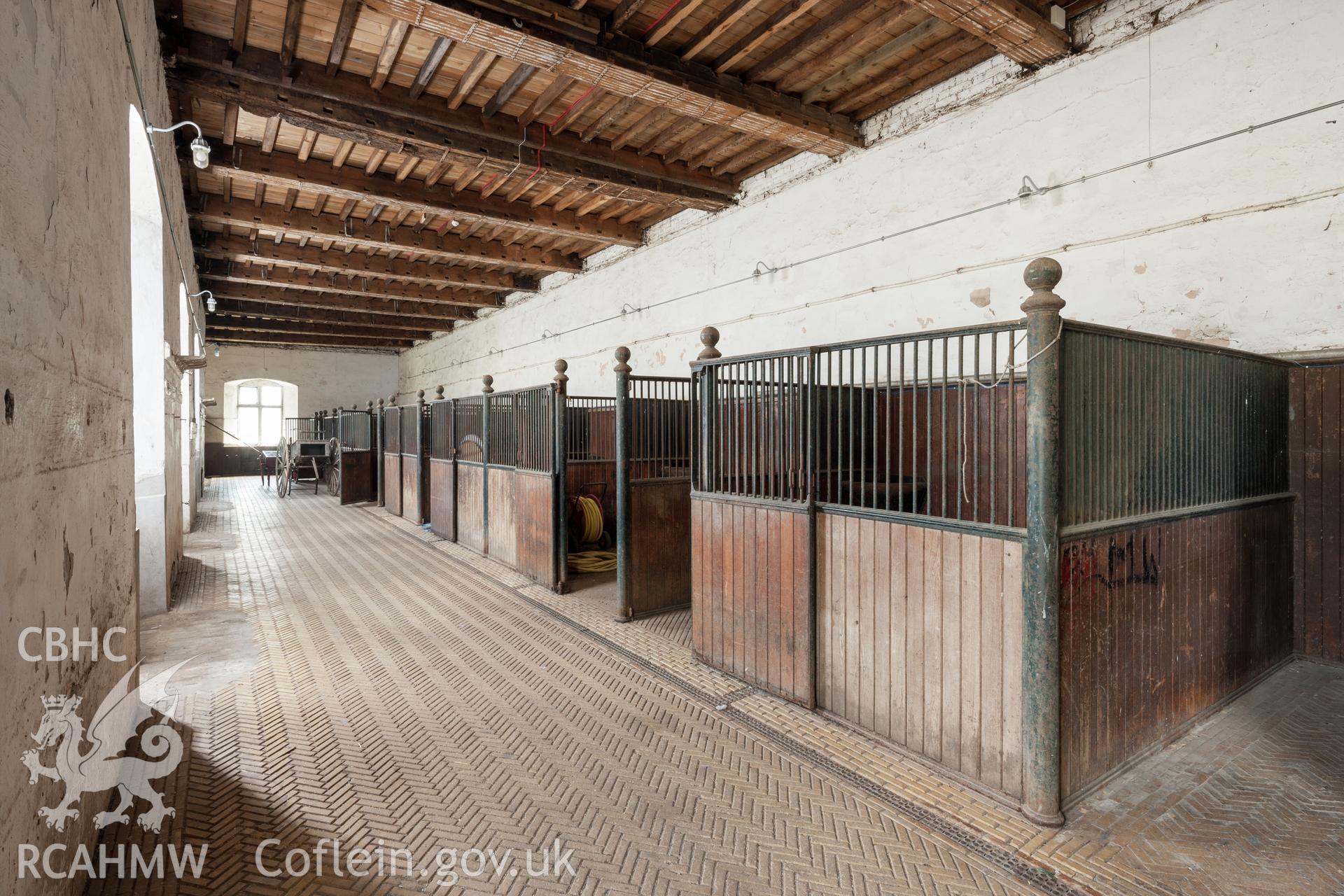 Interior of southeast stable wing