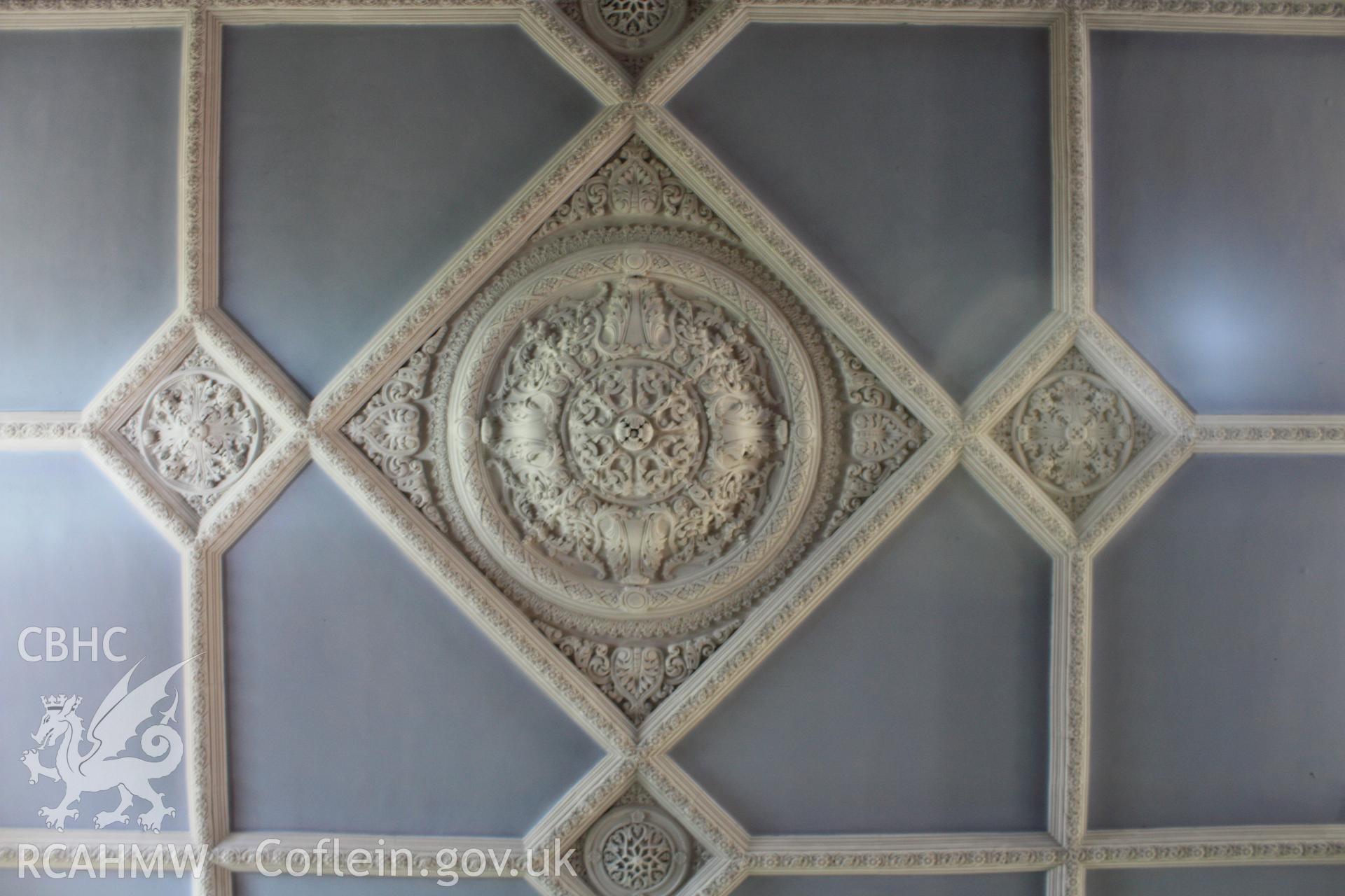 Internal; decorative ceiling plasterwork