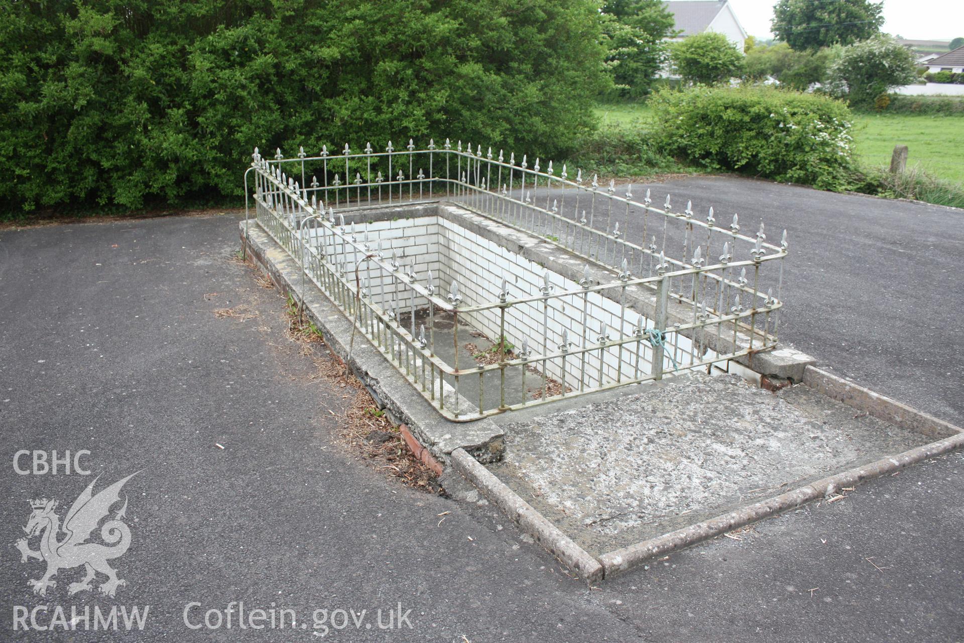 Penparc Baptist church, external baptistry from north-east.