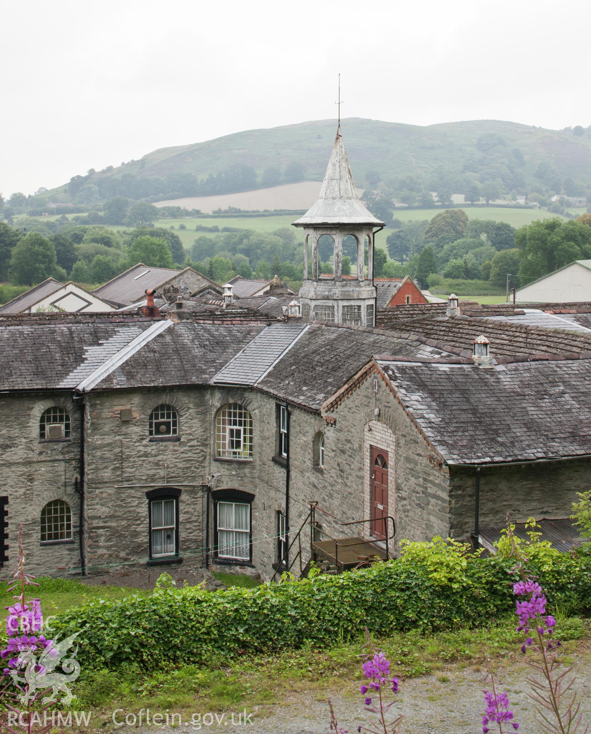 Central block and tower from the south.