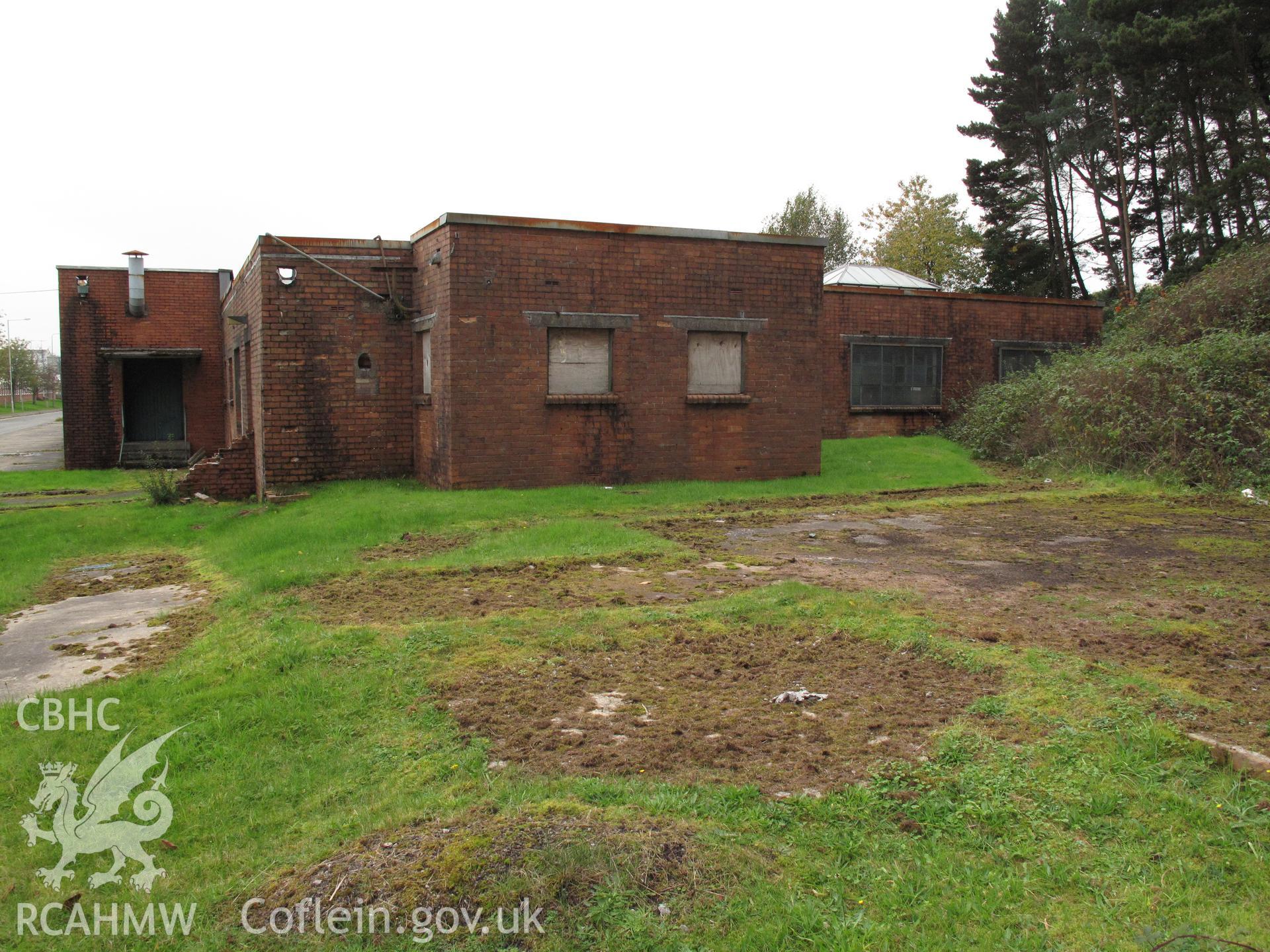 Building at SN 93635 06150, Main Avenue Hirwaun ROF, from the west, taken by Brian Malaws on 08 October 2010.