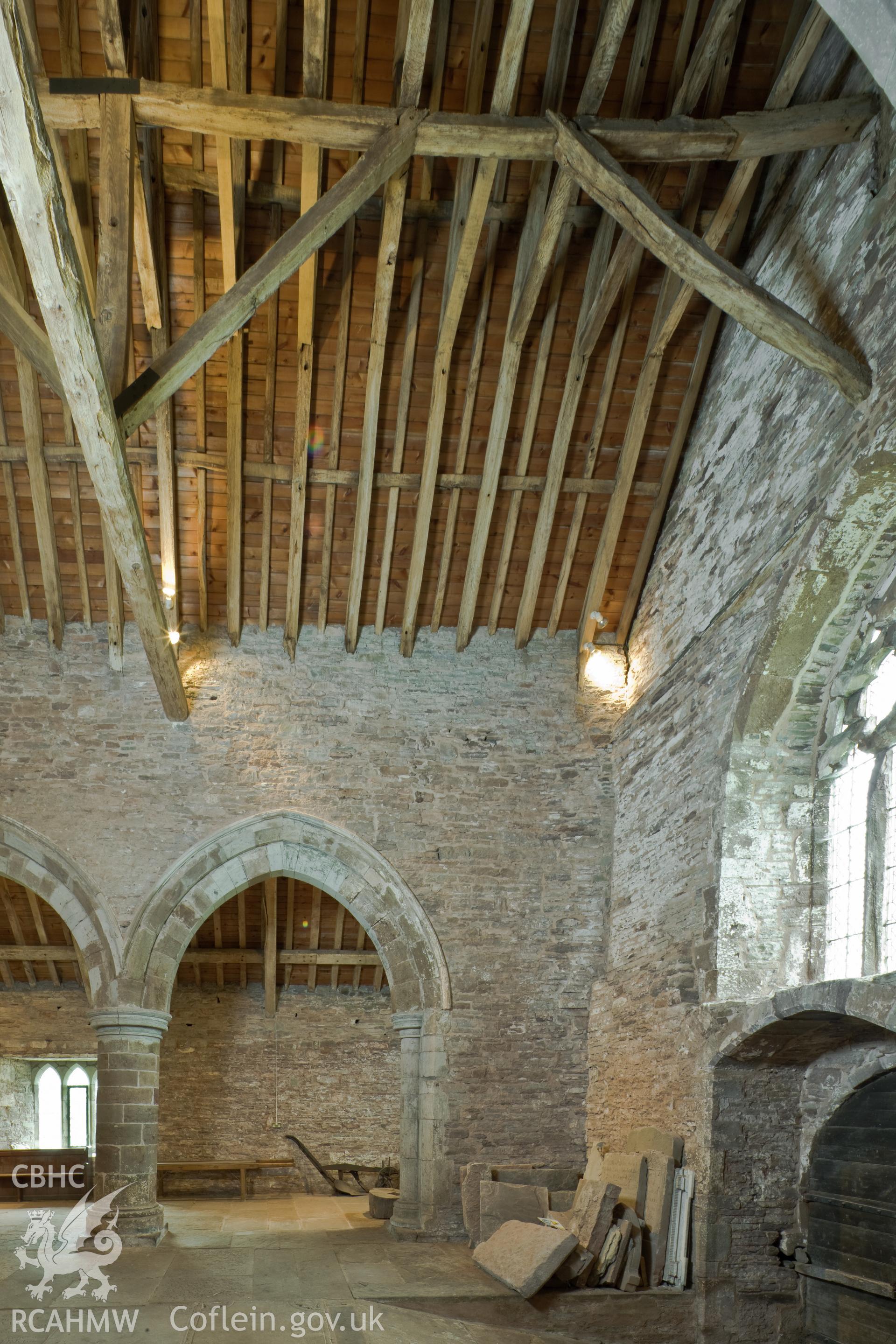 West end of nave, first bay, looking south.