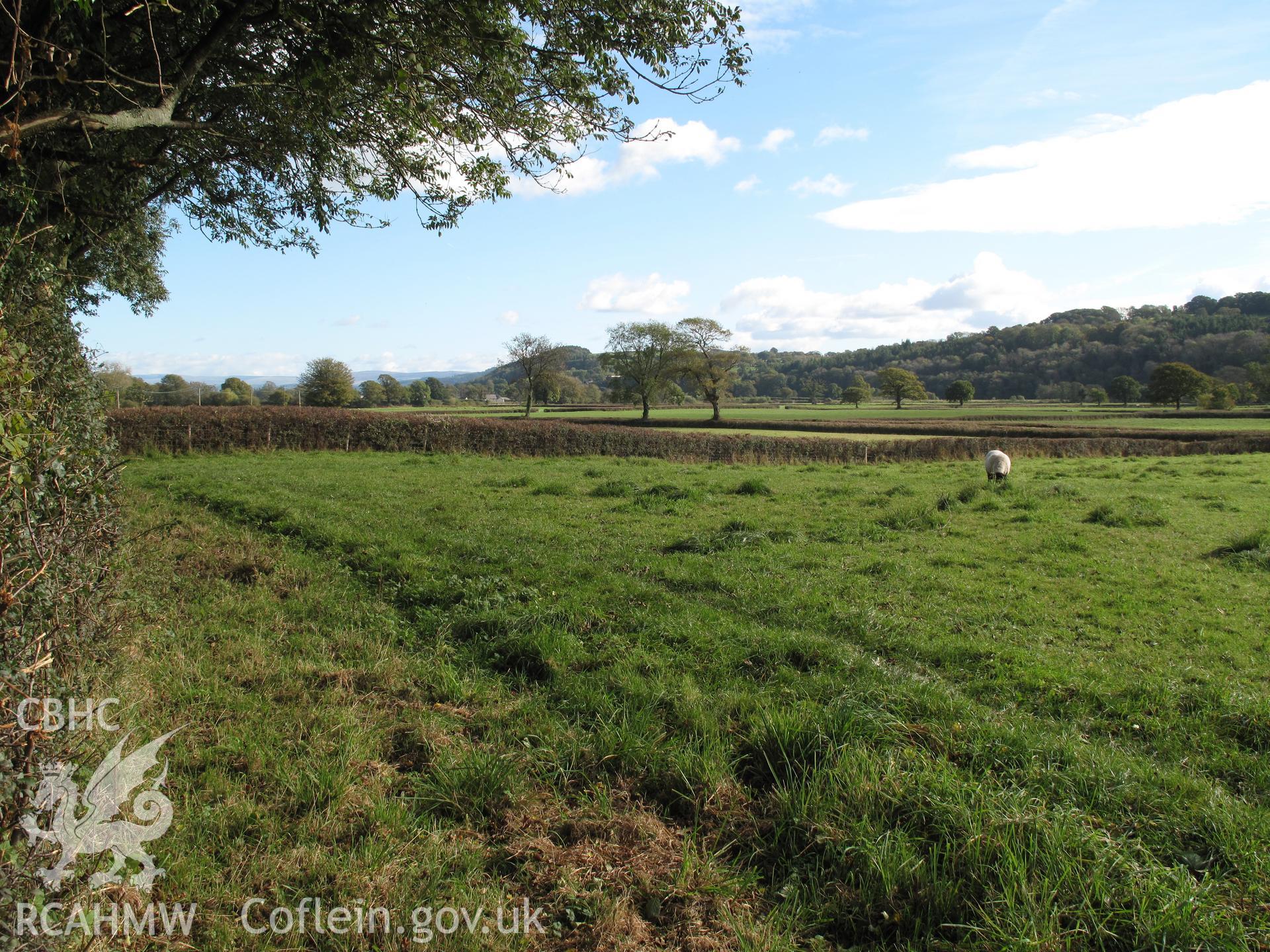 Battlesites of Cymerau and Ystrad Rwnws from the west, taken by Brian Malaws on 20 October 2010.