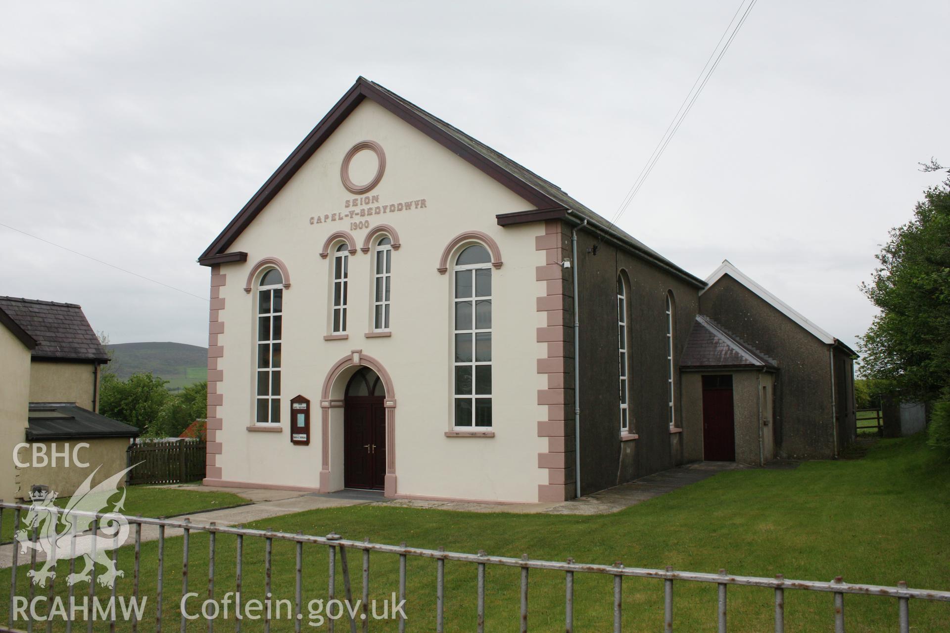 Seion Baptist Chapel, viewed from the west.