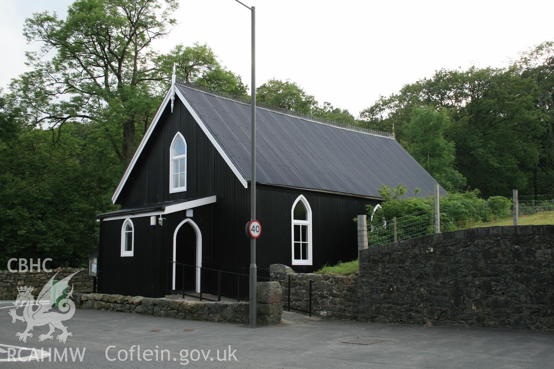 Mission Room, Ganllwyd, exterior viewed from the south-east