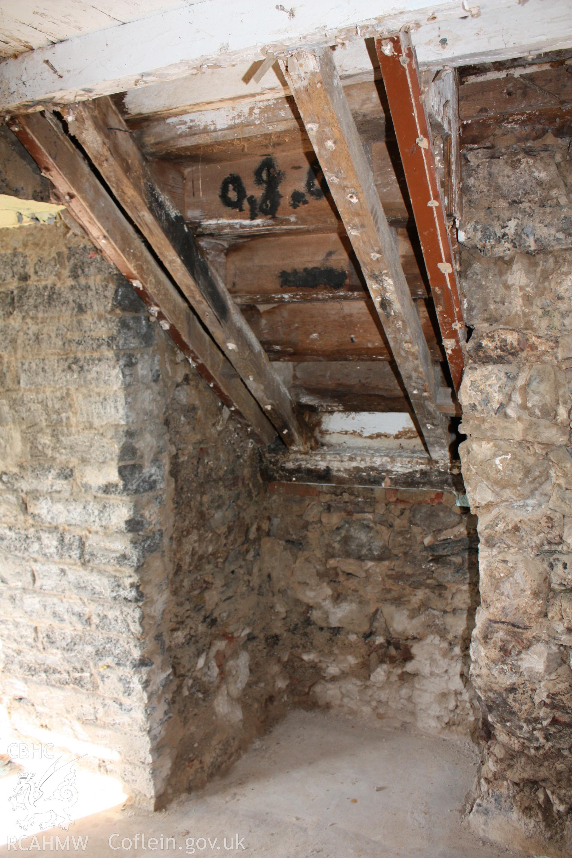 Base of stair projection