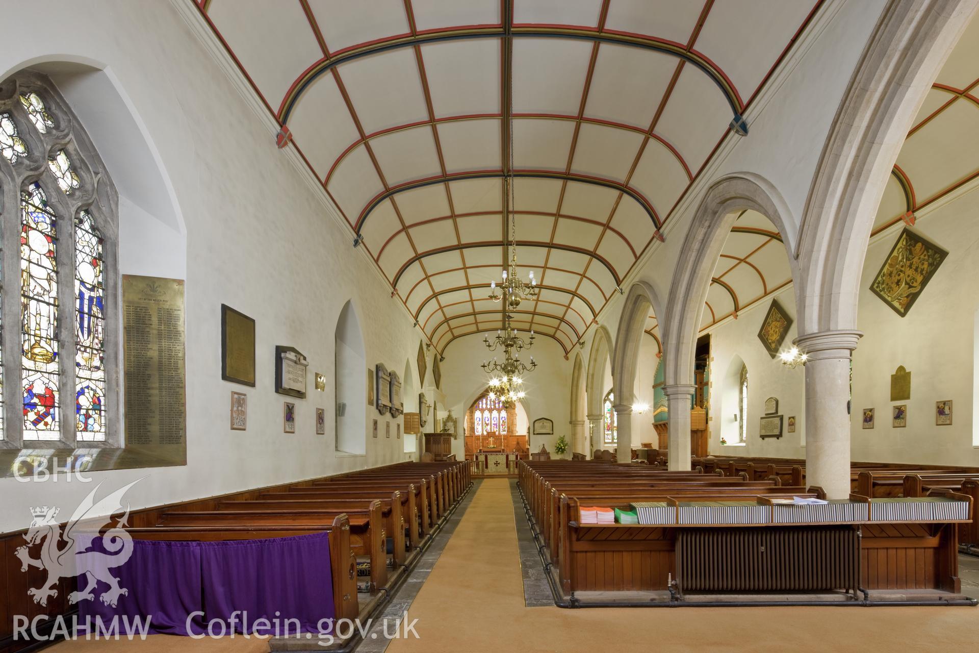 Interior, north aisle from the west.