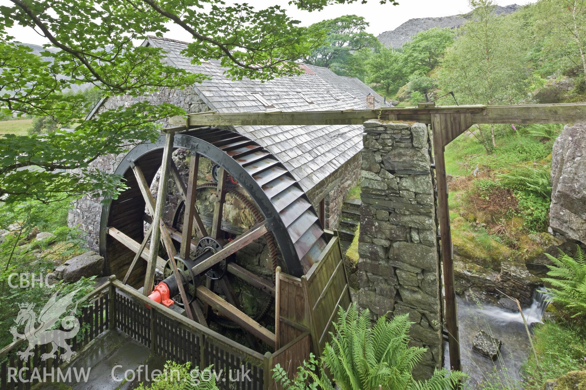 Wheel and launder, from the south southeast.