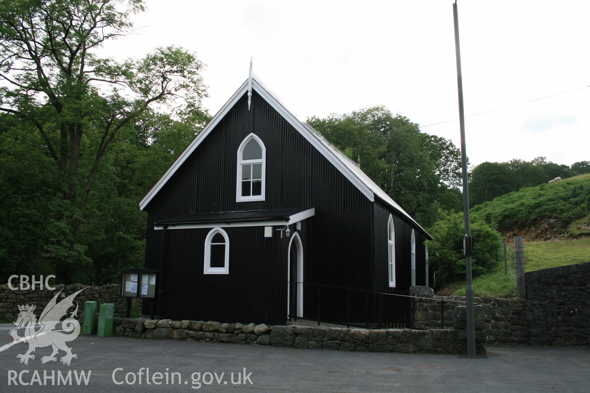 Mission Room, Ganllwyd, exterior viewed from the south-east