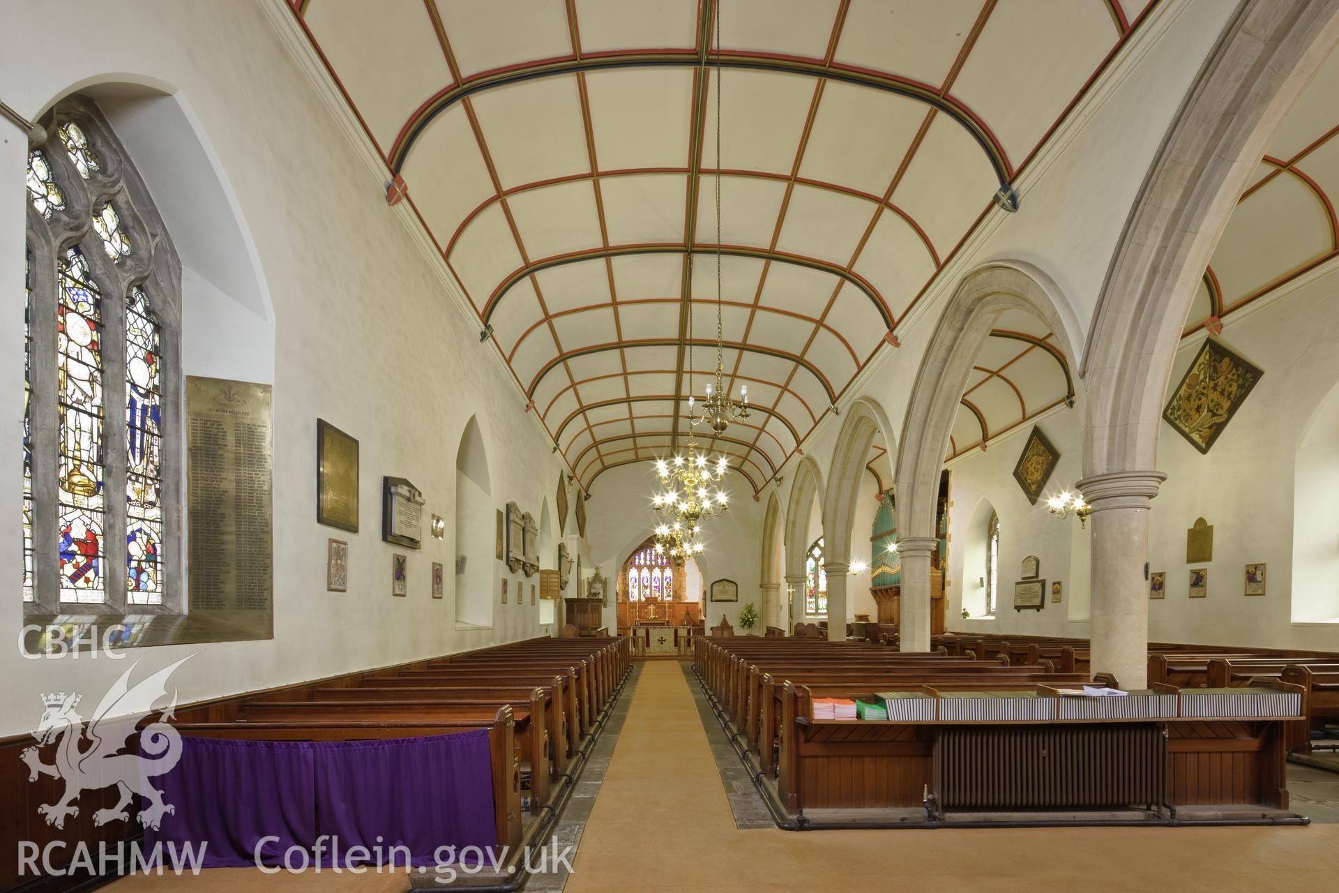 Interior, north aisle from the west.