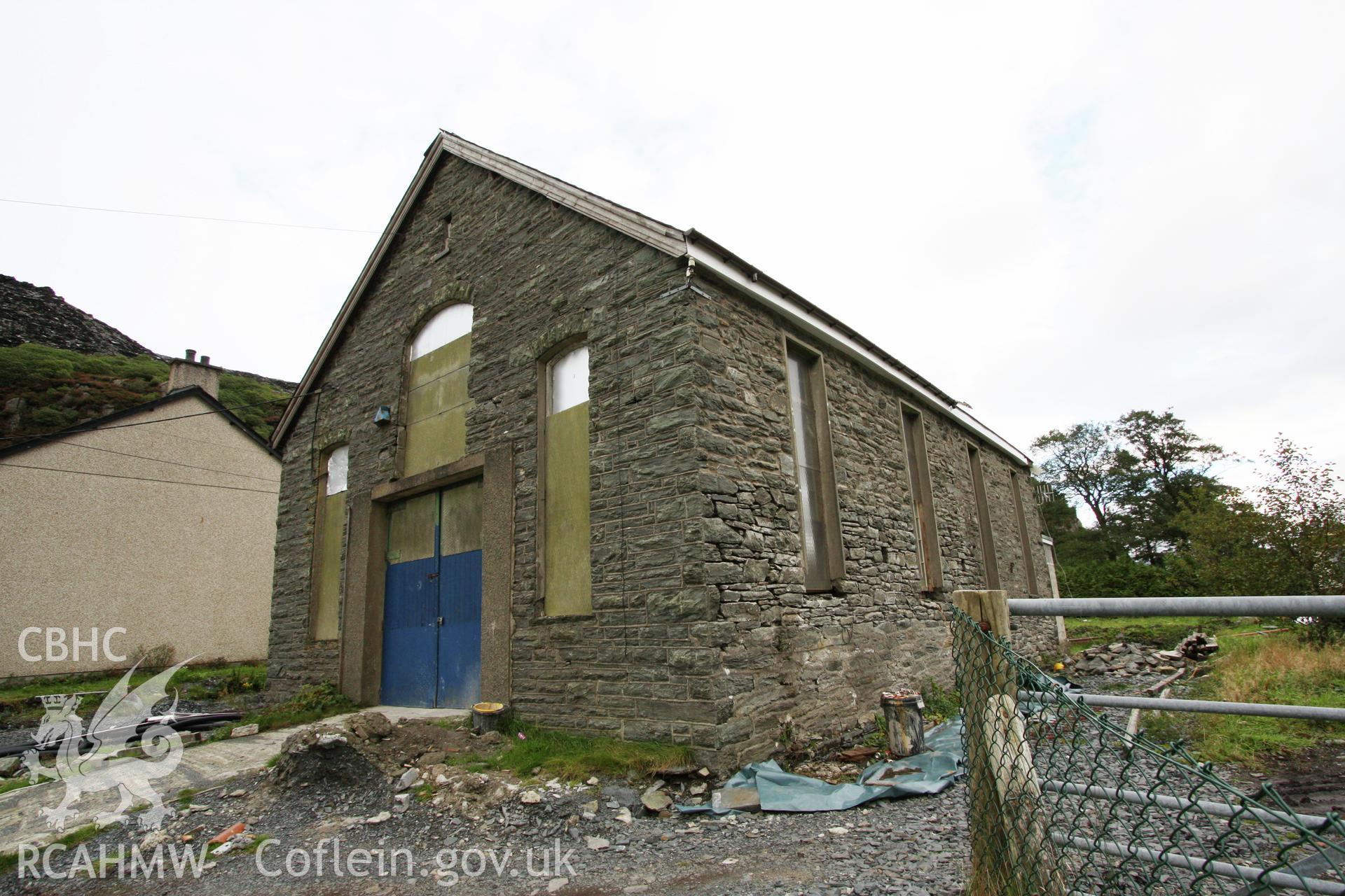 Soar Wesleyan Methodist chapel, Rhiwbryfdir, 3/4 view from the north-west.