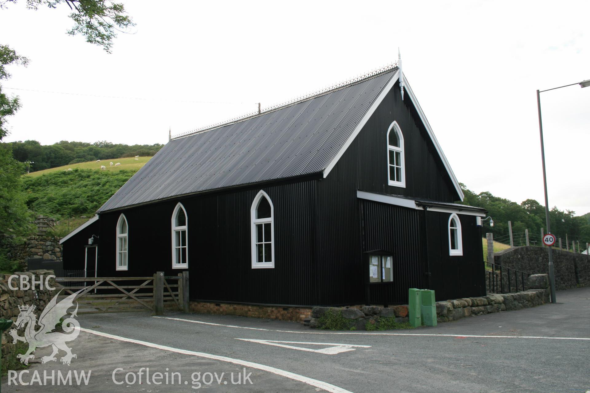 Mission Room, Ganllwyd, exterior viewed from the south-west