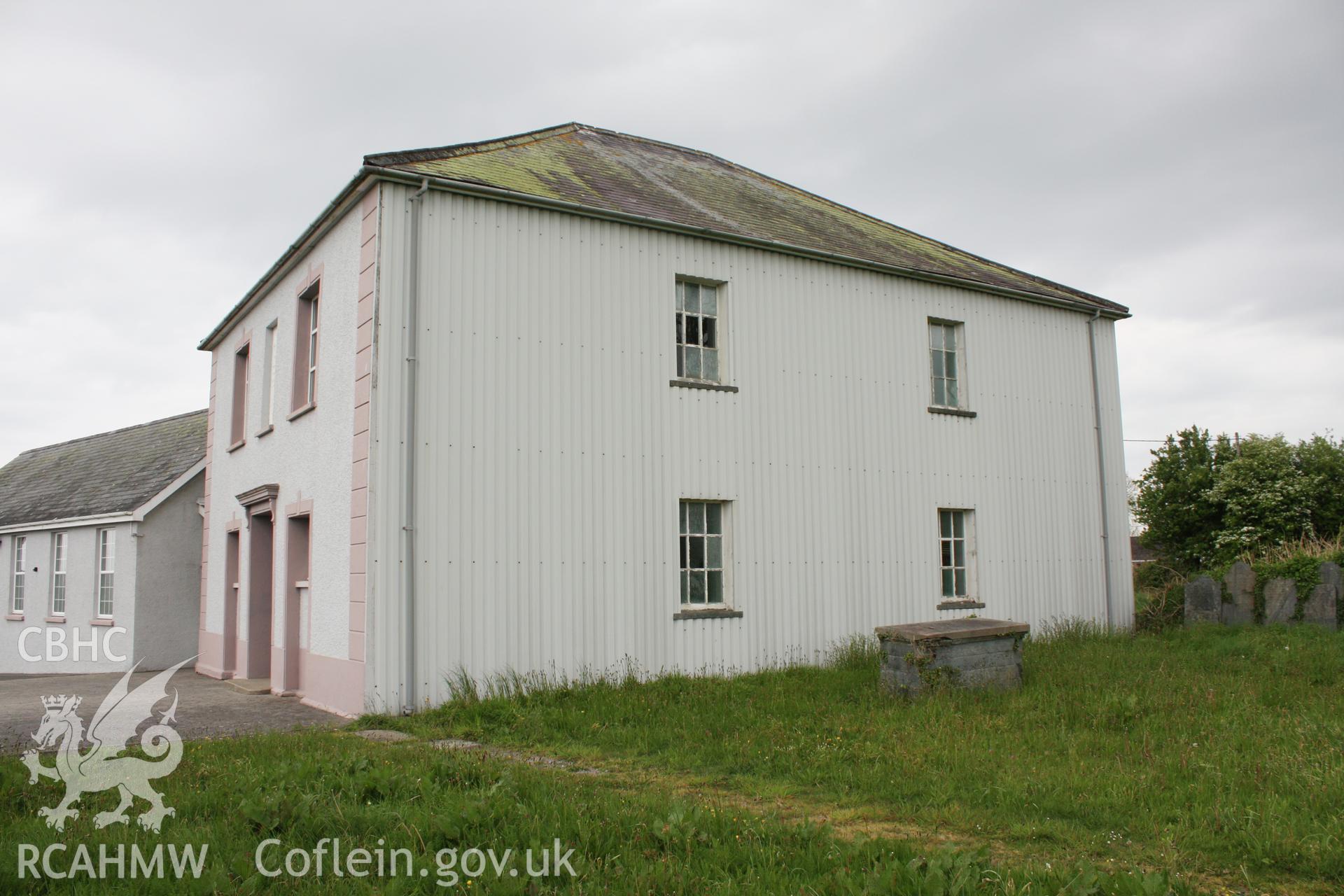 Penparc Baptist church and schoolroom viewed from the south-east.