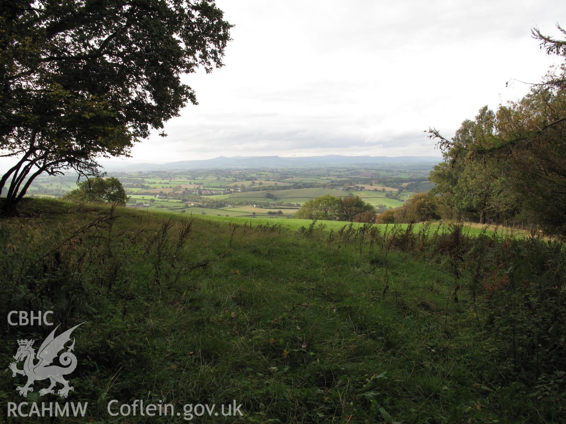 View from Craig-y-dorth to the north, taken by Brian Malaws on 26 September 2011.
