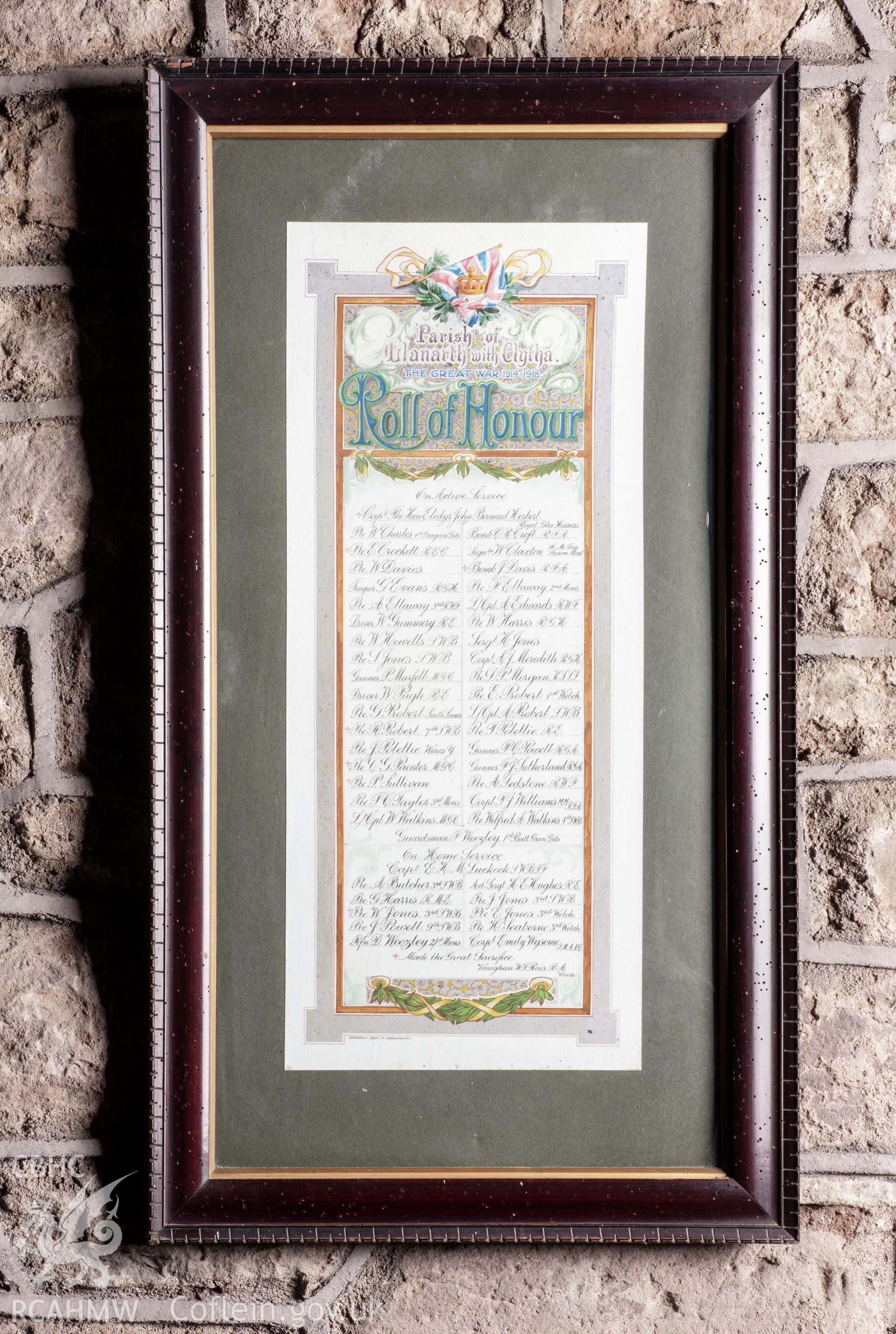1914-1918 Roll of Honour