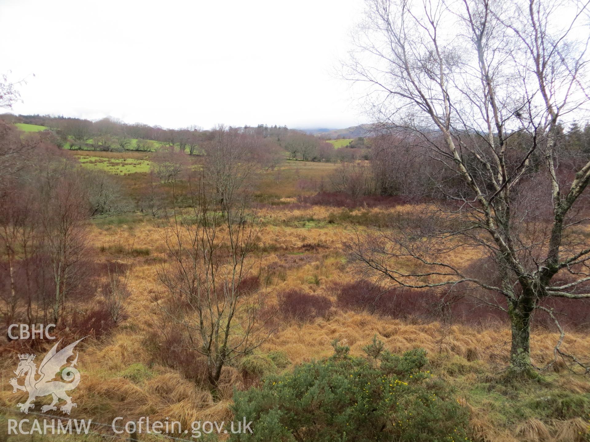 View across firing range to the north.