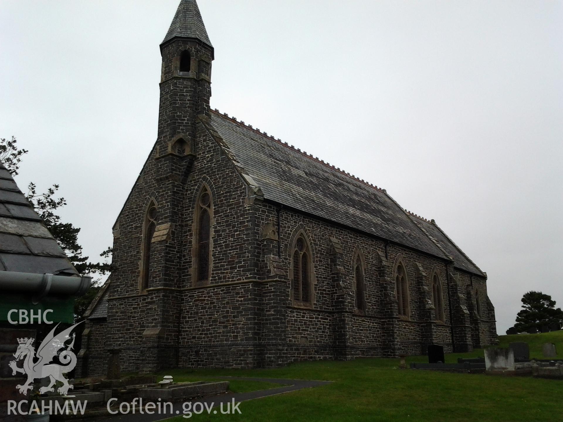 Church and churchyard view from the south east