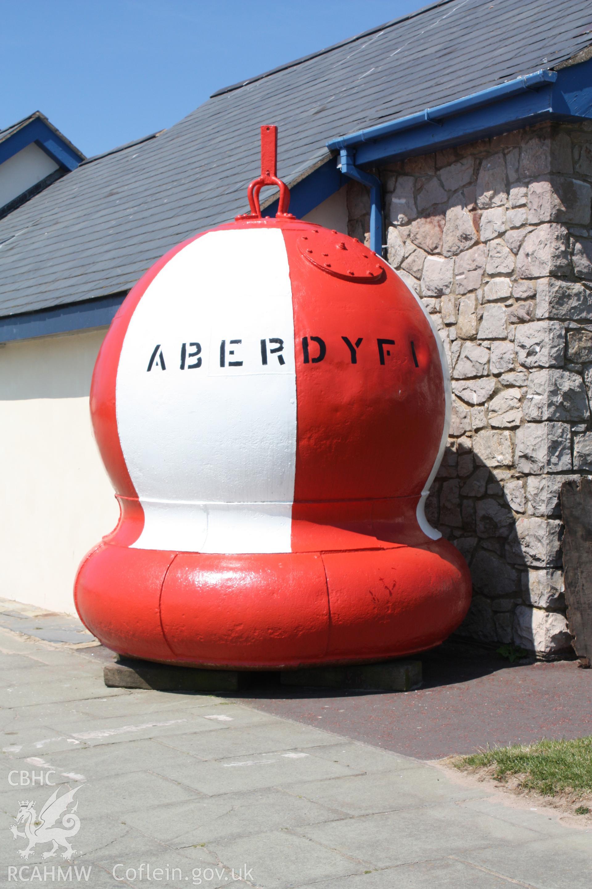 Buoy formerly marking the passage over the Aberdovey Bar