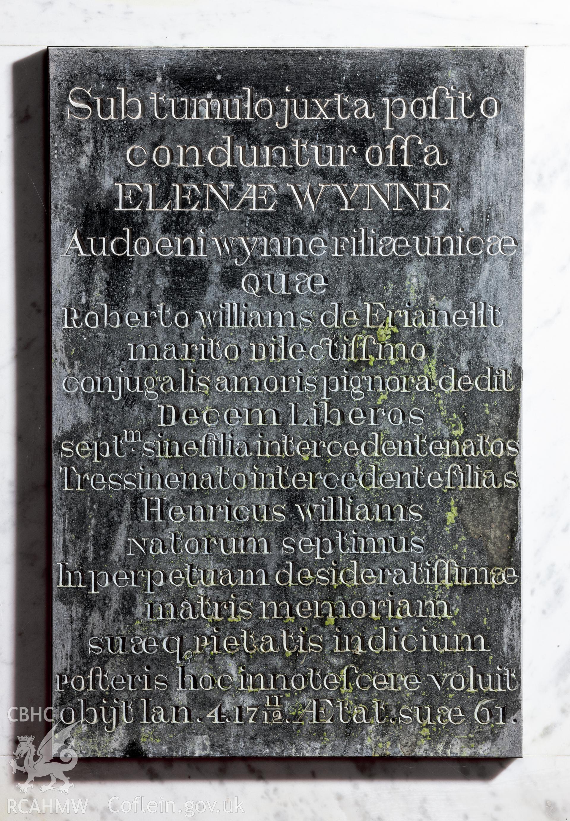 Detail of lower plaque