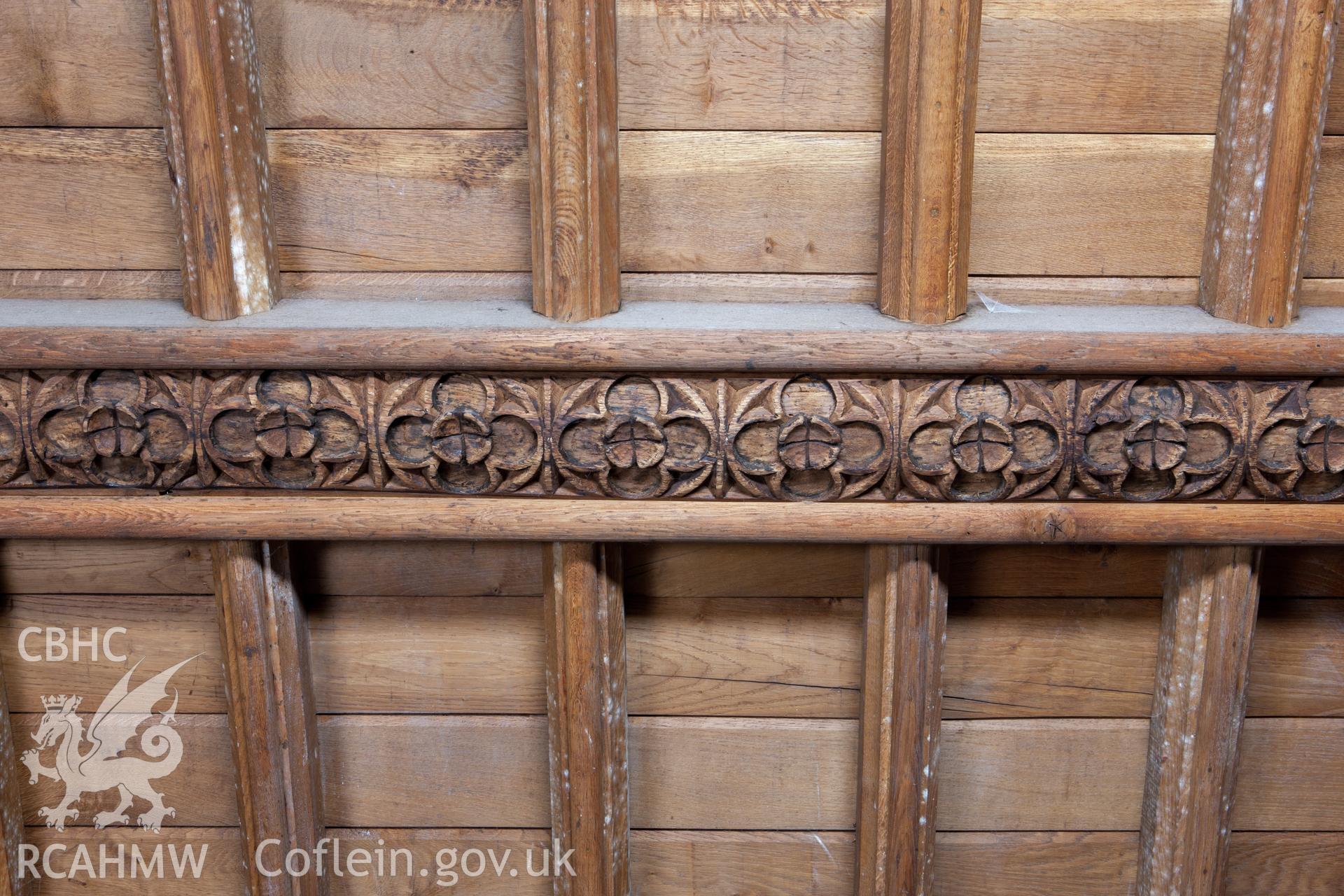 Decorated chancel barrel vault