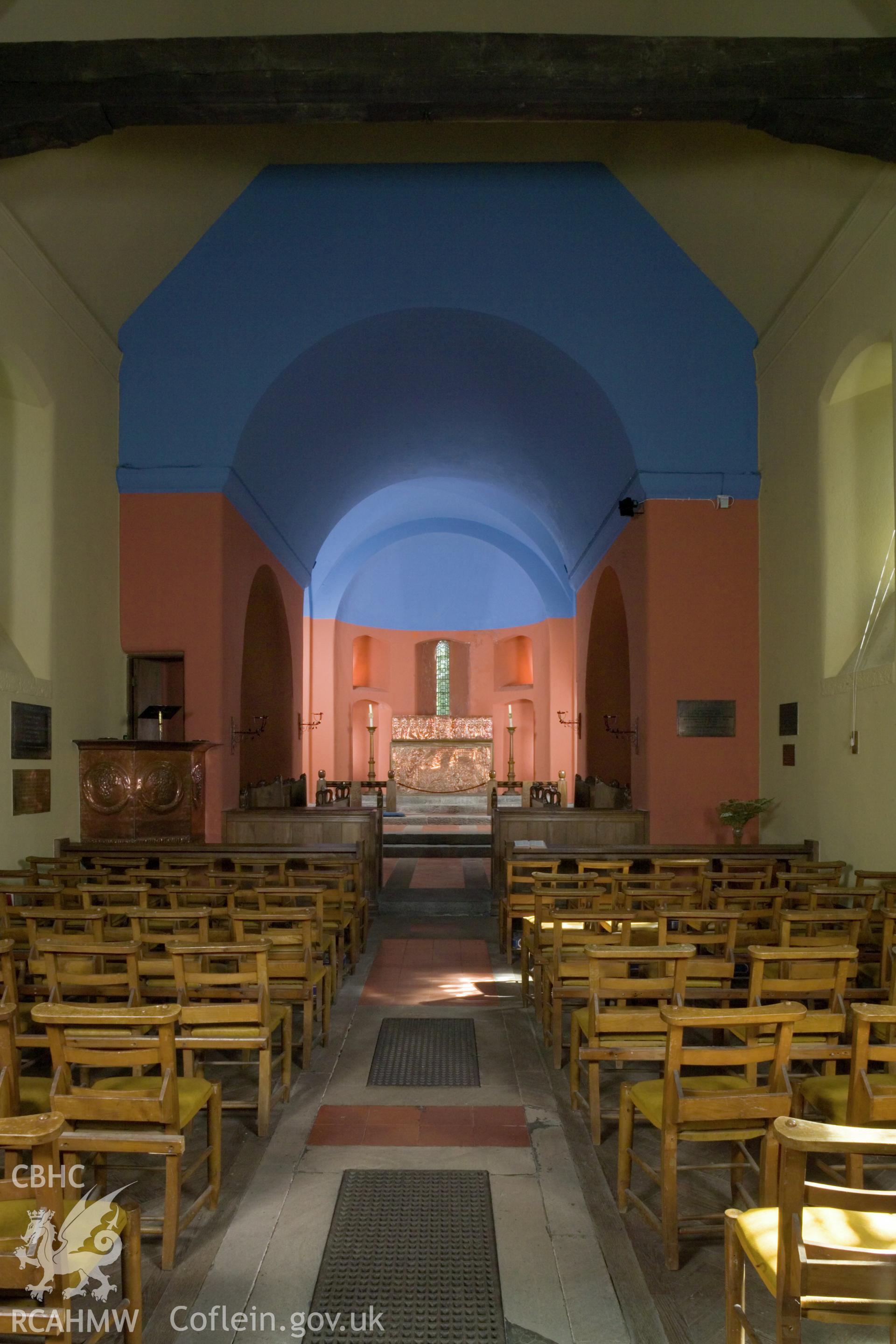 Interior looking east northeast