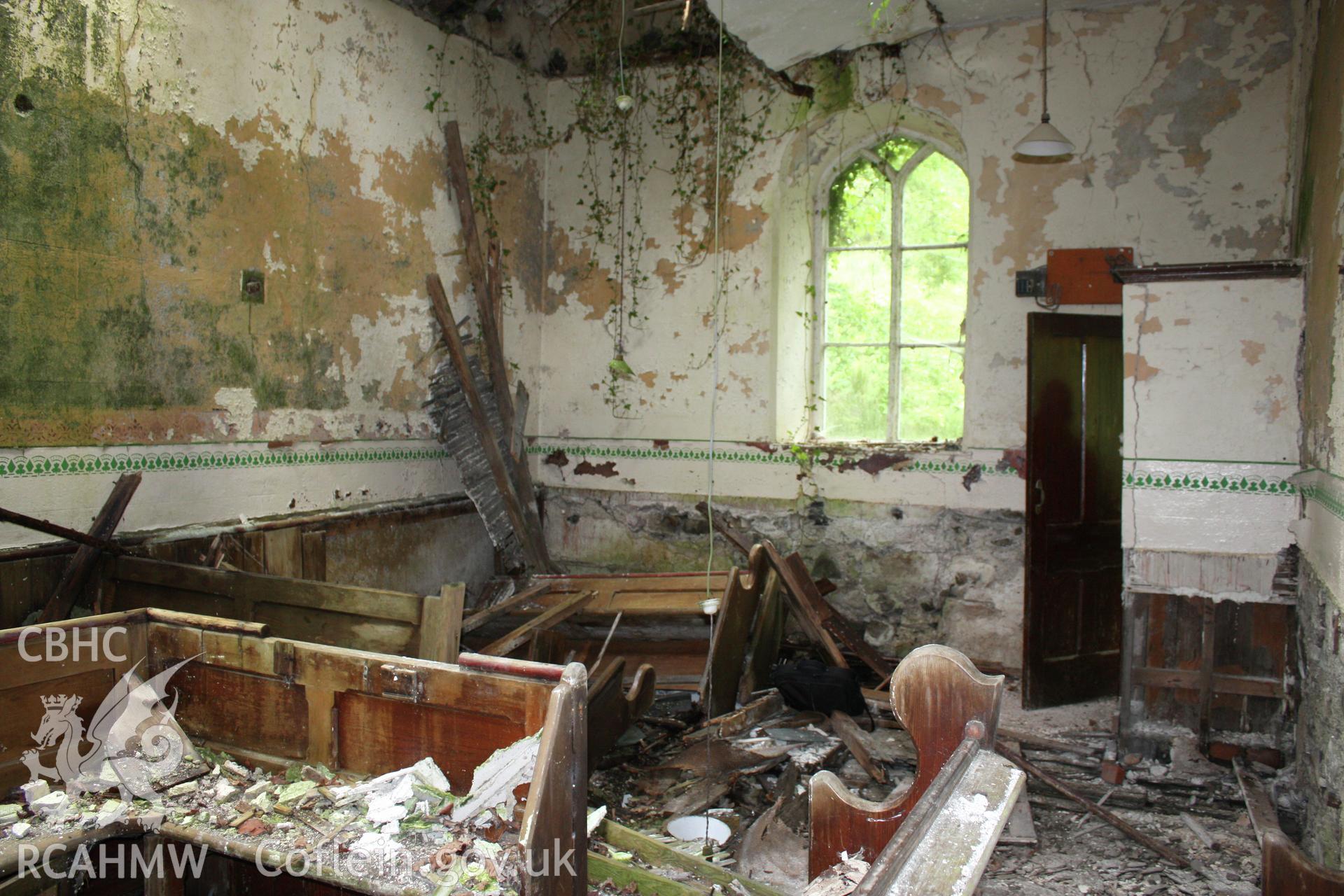 Sardis Chapel, interior looking south
