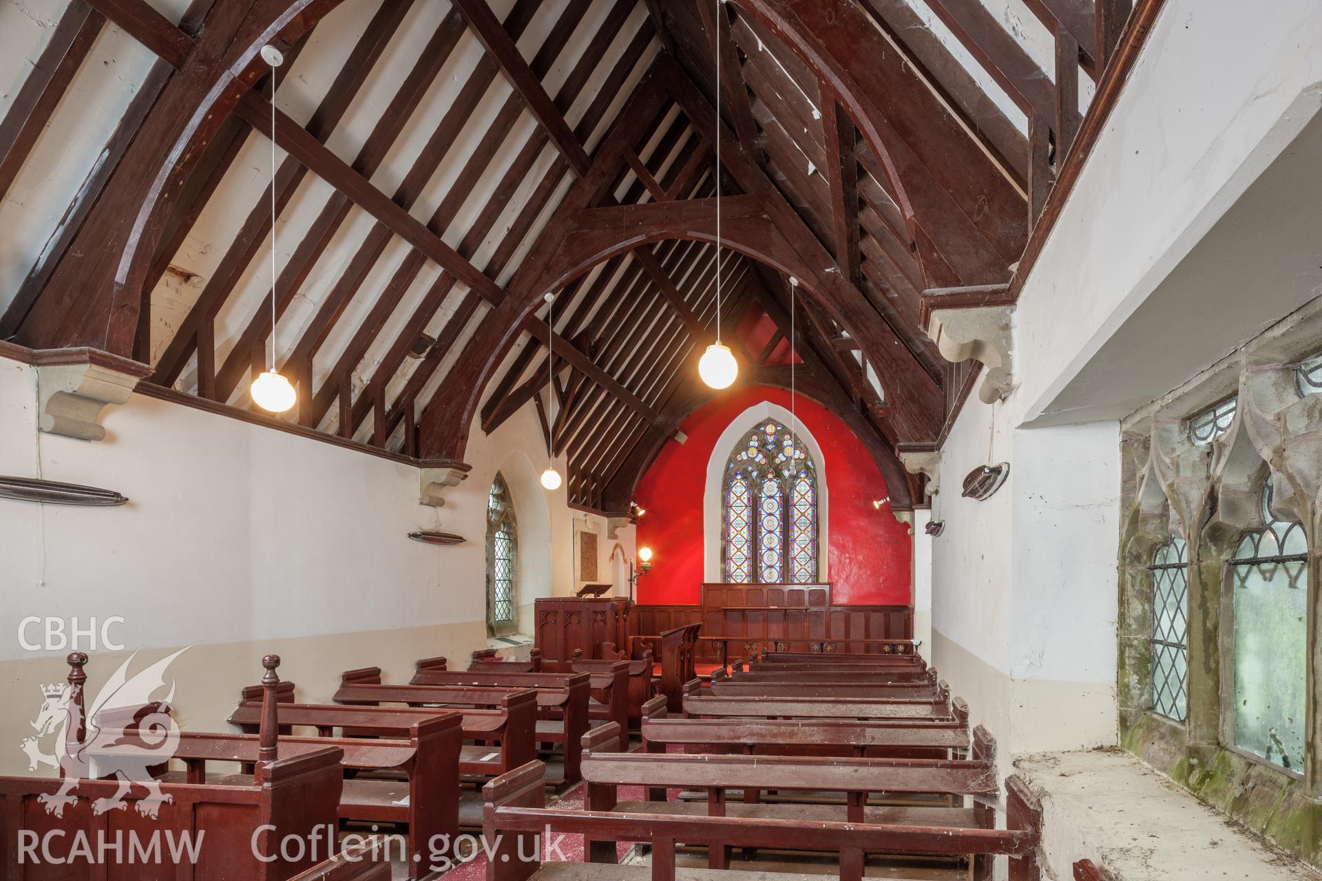 Interior viewed from the southwest