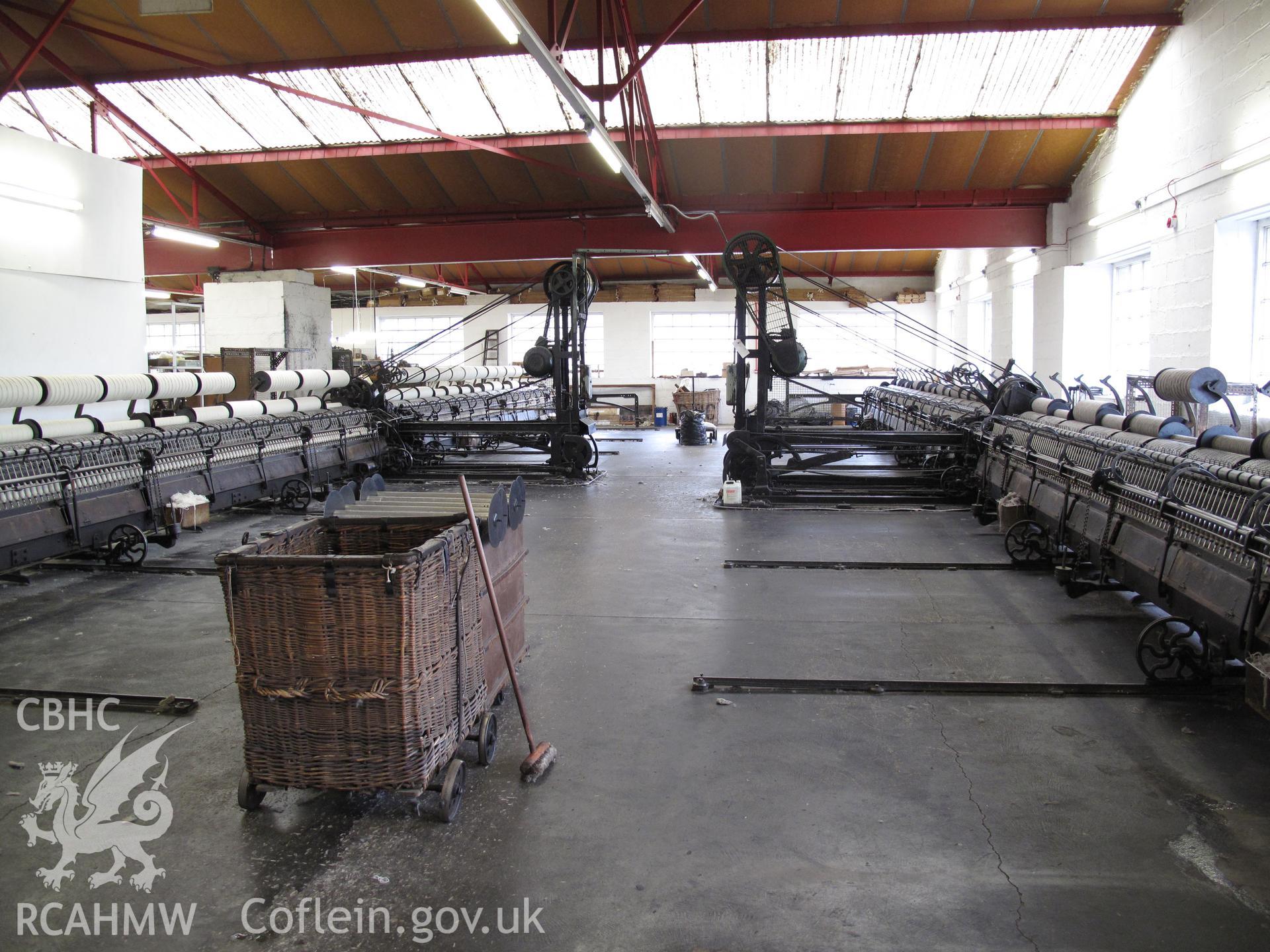 Spinning floor at Trefriw Woollen Mills.