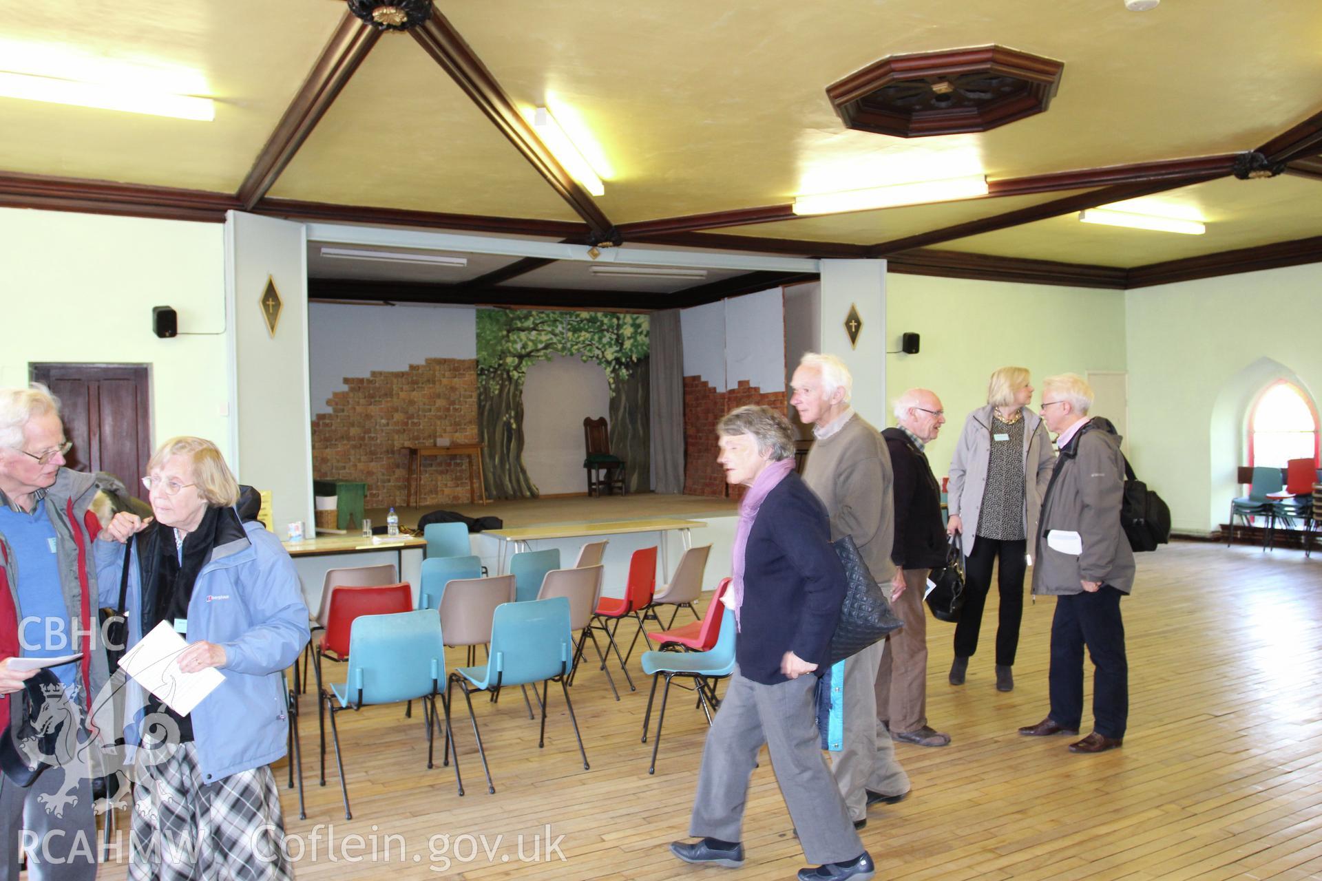 Interior of Bridgend English Wesleyan Methodist Chapel, first floor room occupying end of original gallery