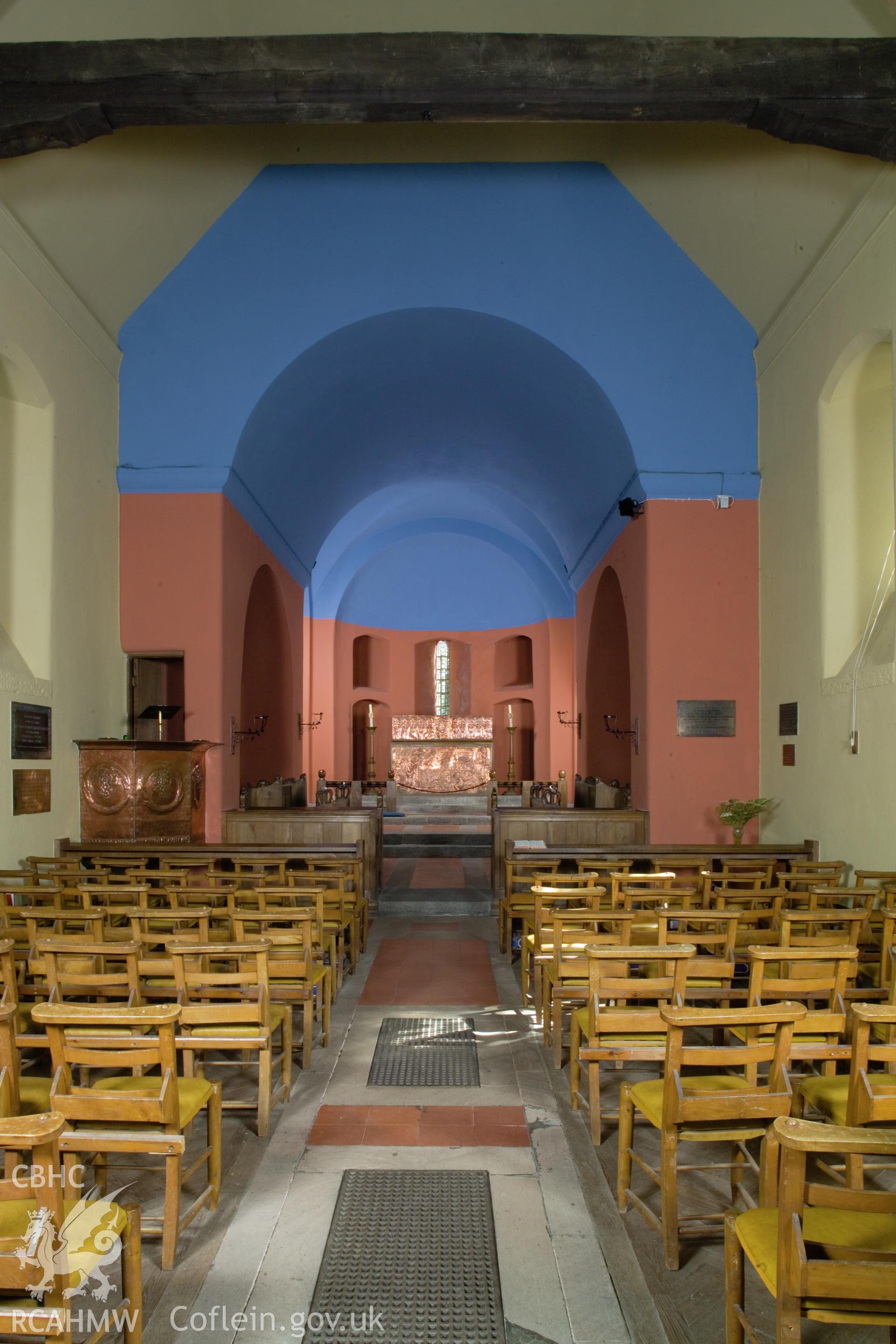 Interior looking east northeast