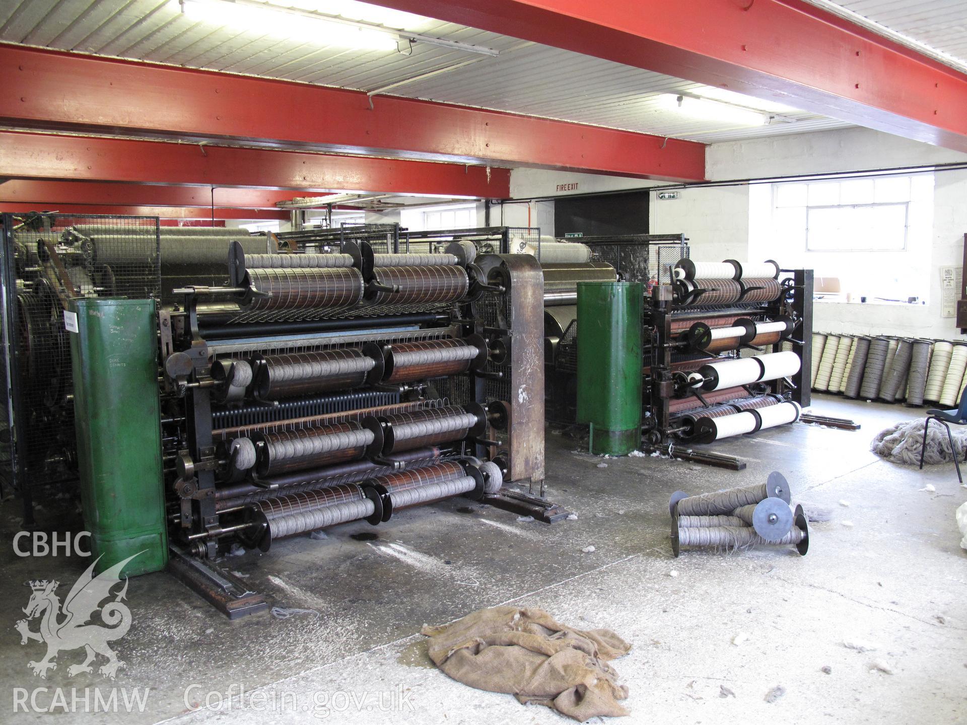 Carding floor at Trefriw Woollen Mills.