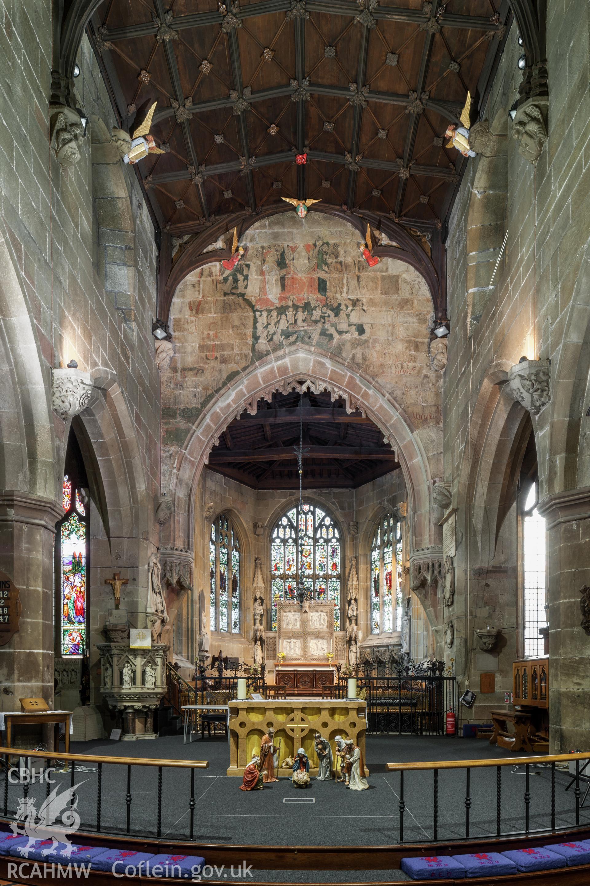 Chancel arch and chancel, viewed from the nave