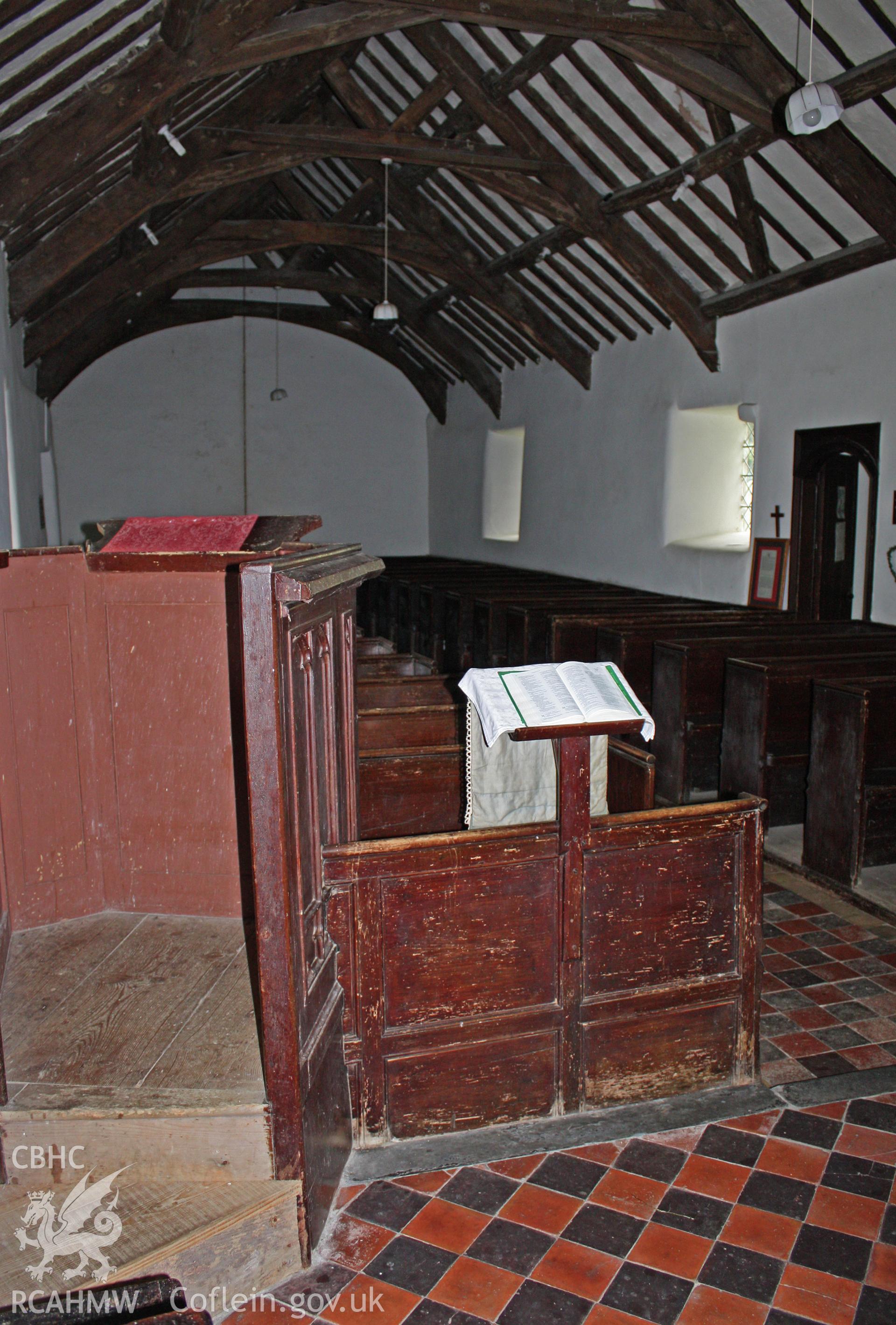 Interior looking north-west