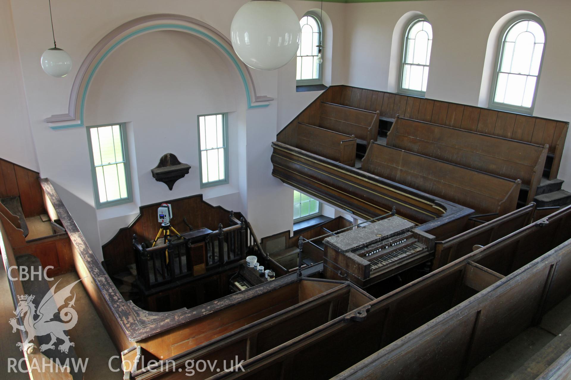 Chapel interior from south-west gallery corner
