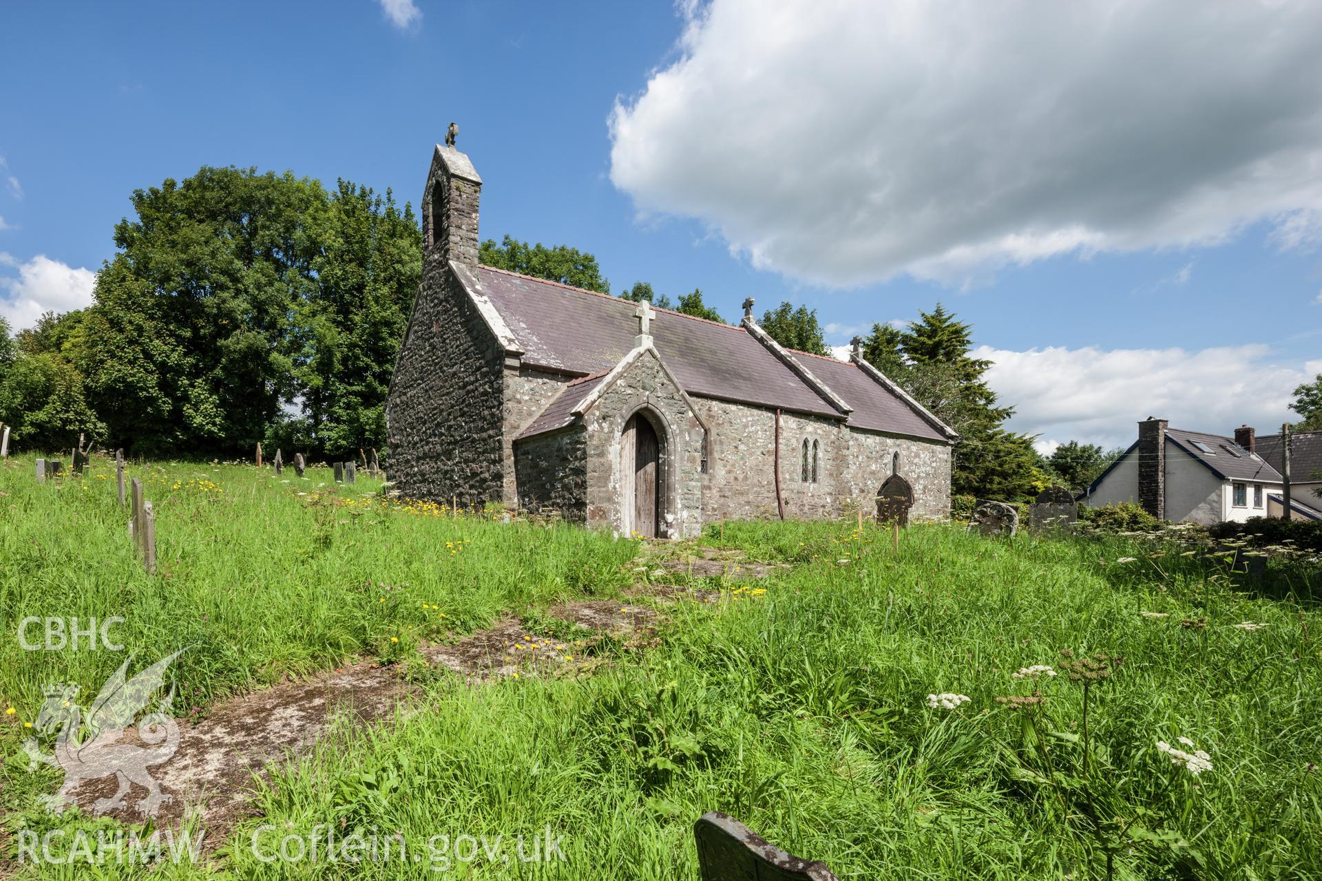 Exterior from the south southwest