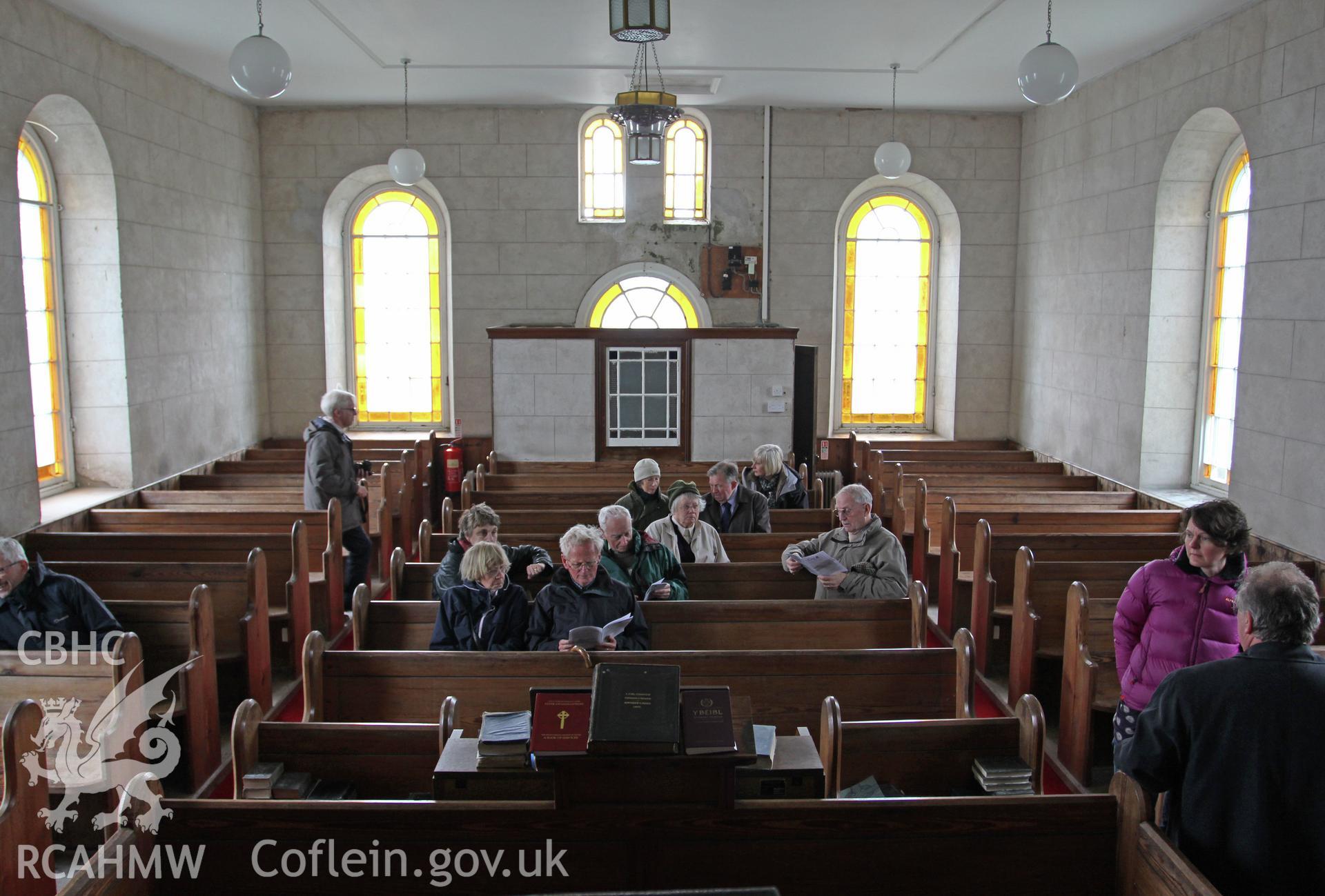 Interior looking west