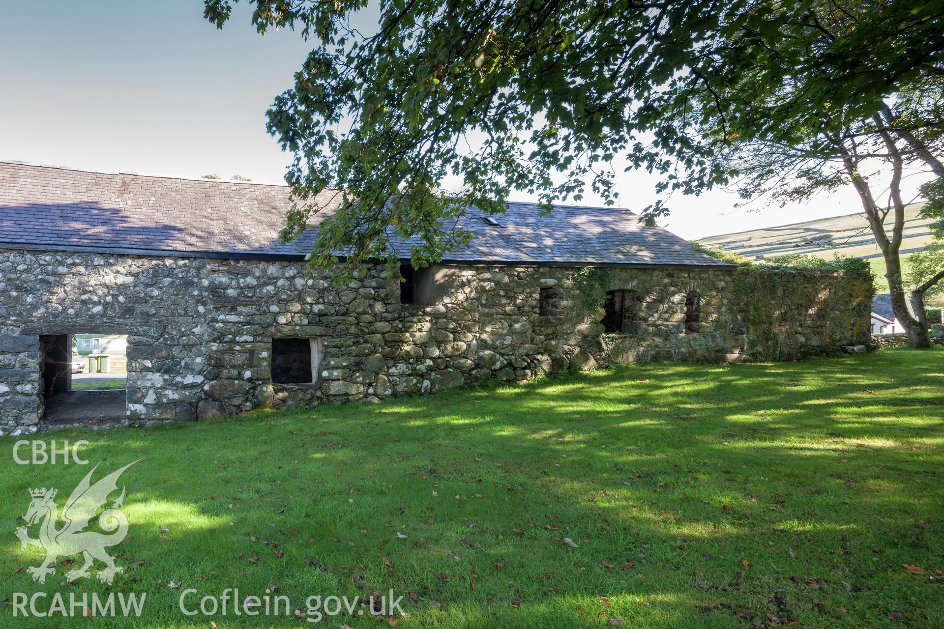 East end of barn viewed from the southwest
