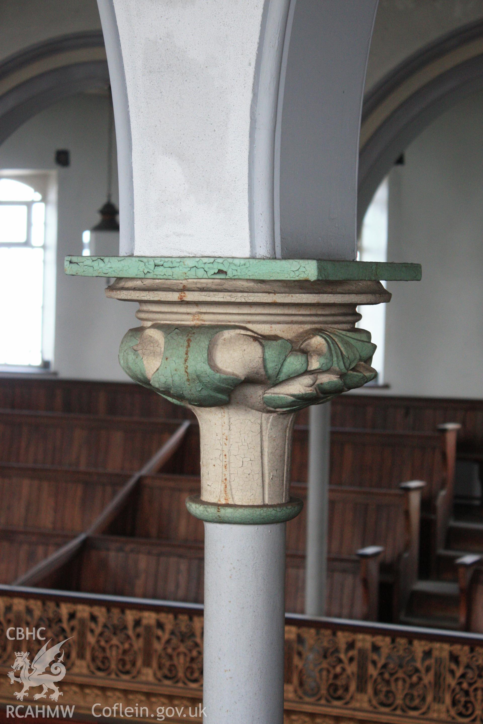 Detail of column for gallery arch
