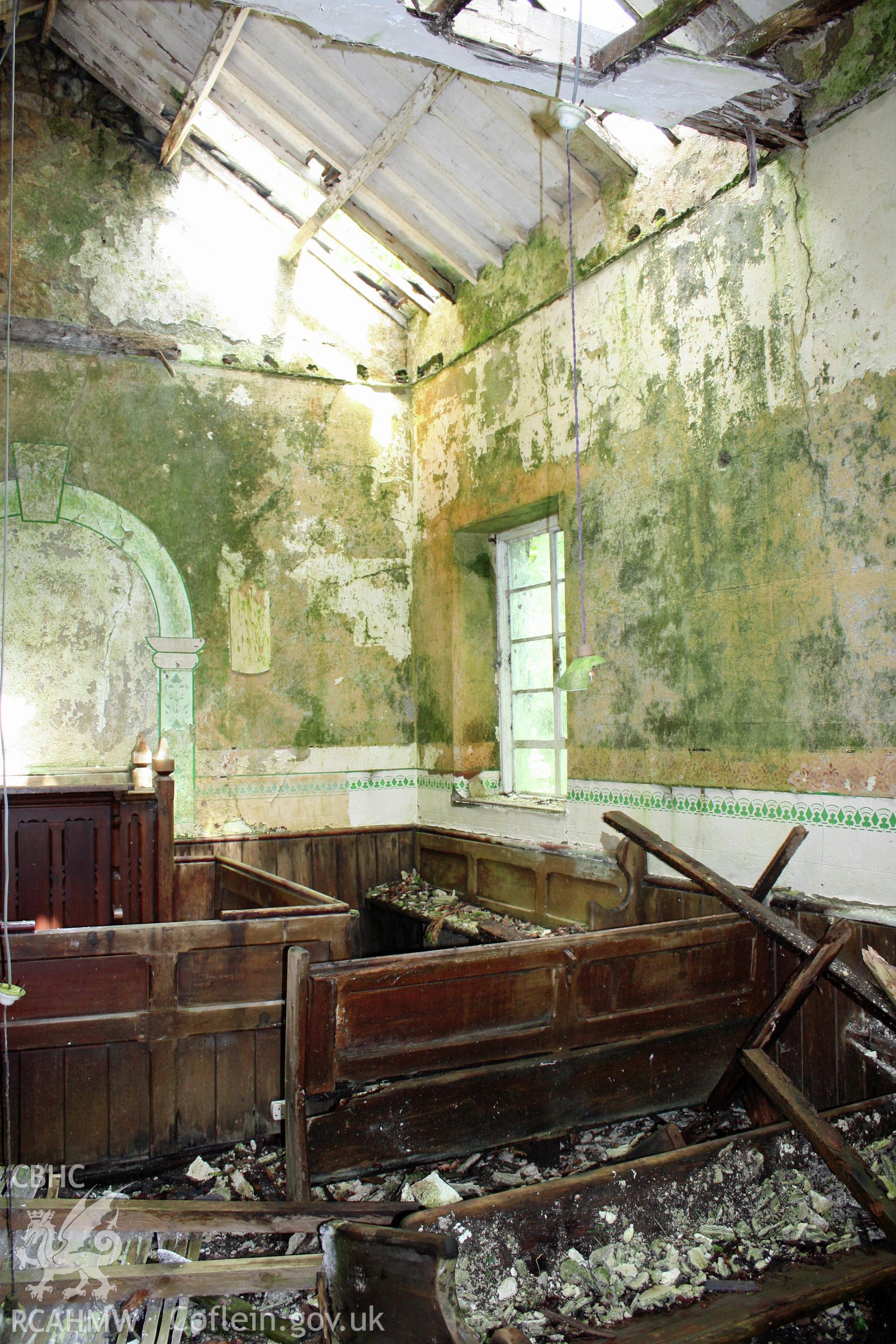 Sardis Chapel, interior looking north-east