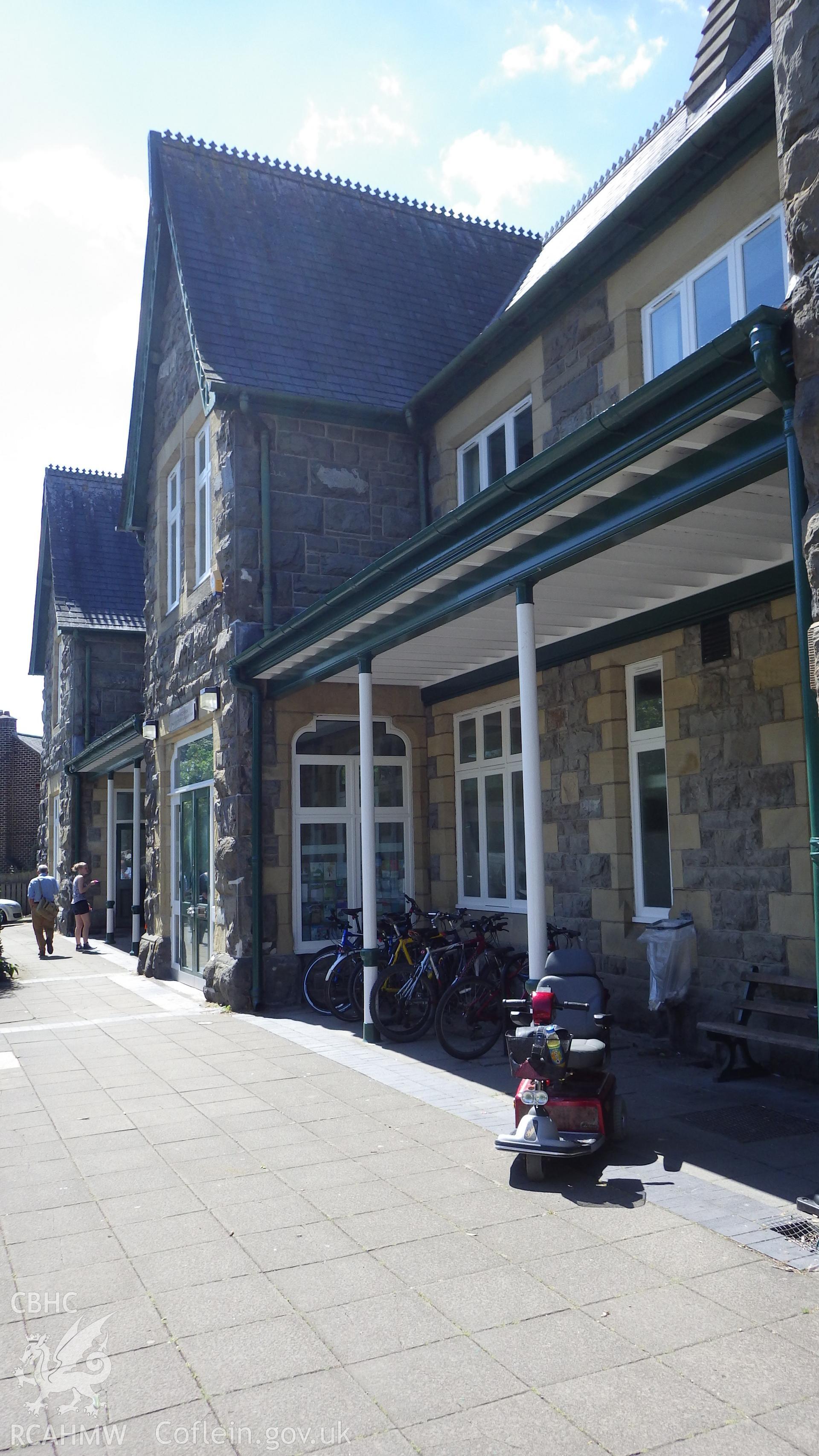 Exterior view of station from east looking west