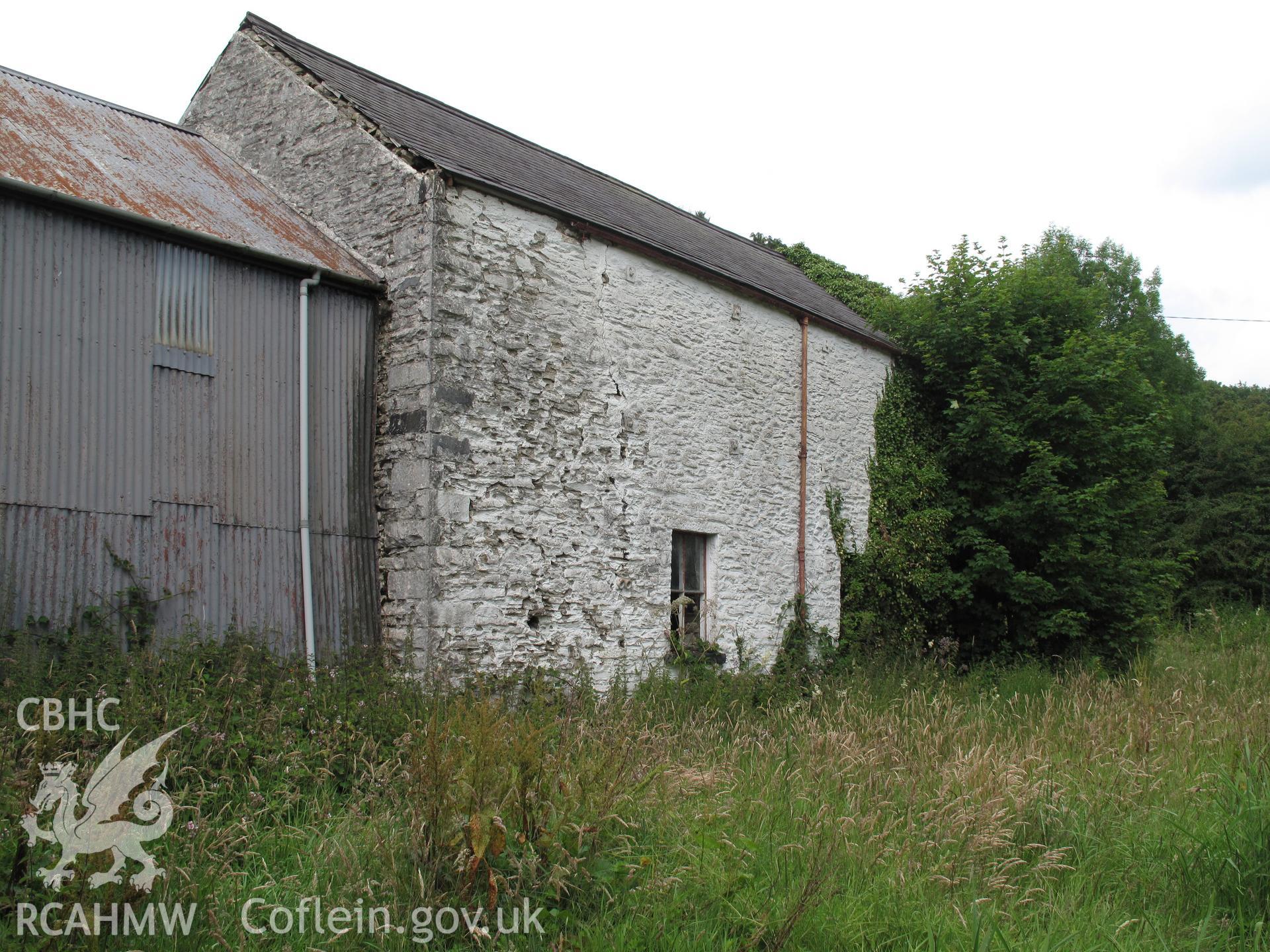View from the southwest, Pont Llanio Old Milk Factory.