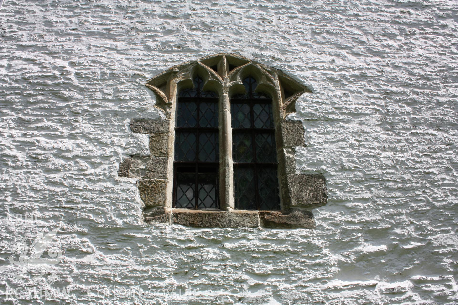 St Mary's Church, Pilleth. Exterior view of nave window.