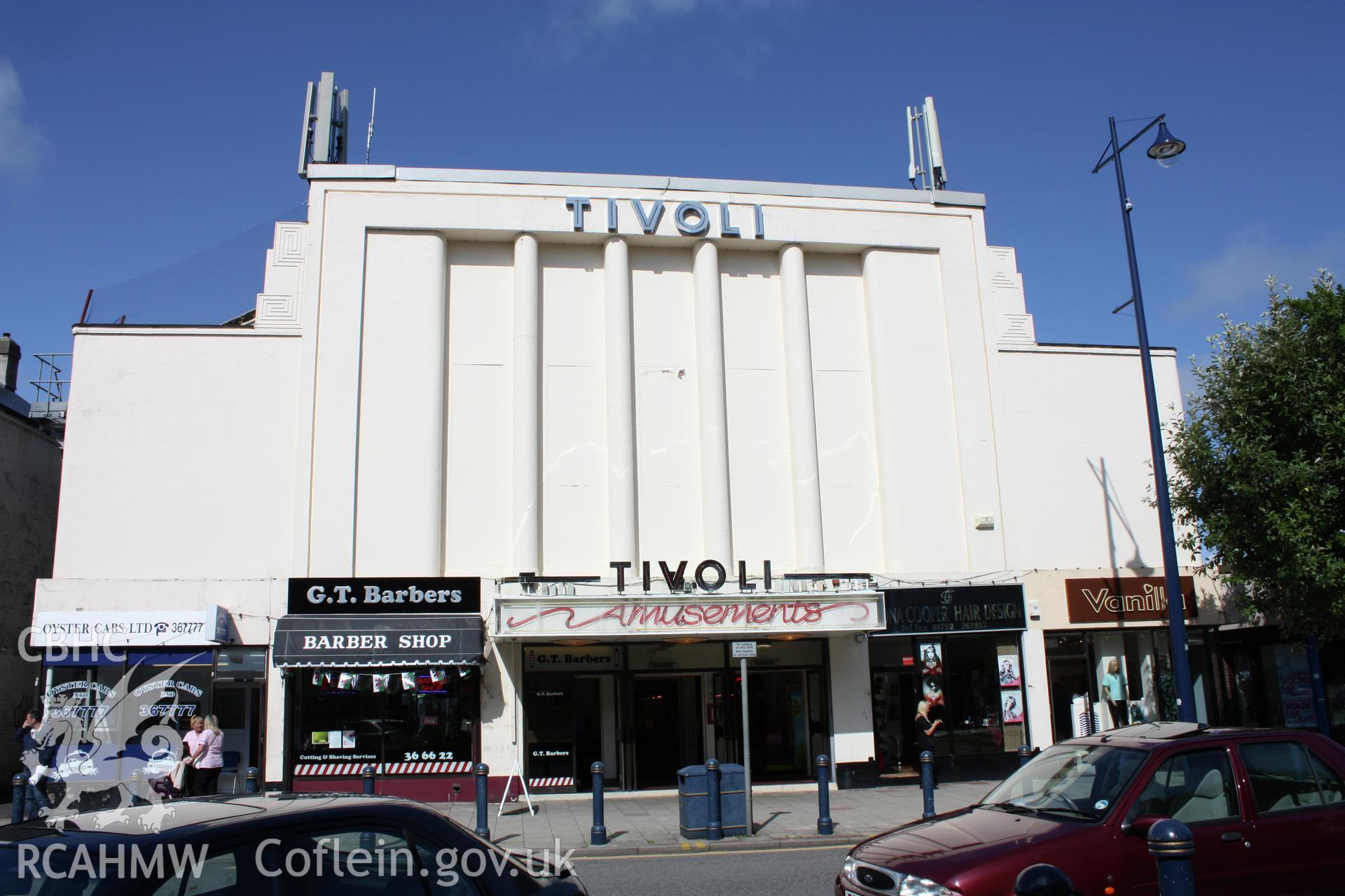 Tivoli Cinema, Mumbles. Entrance facade.