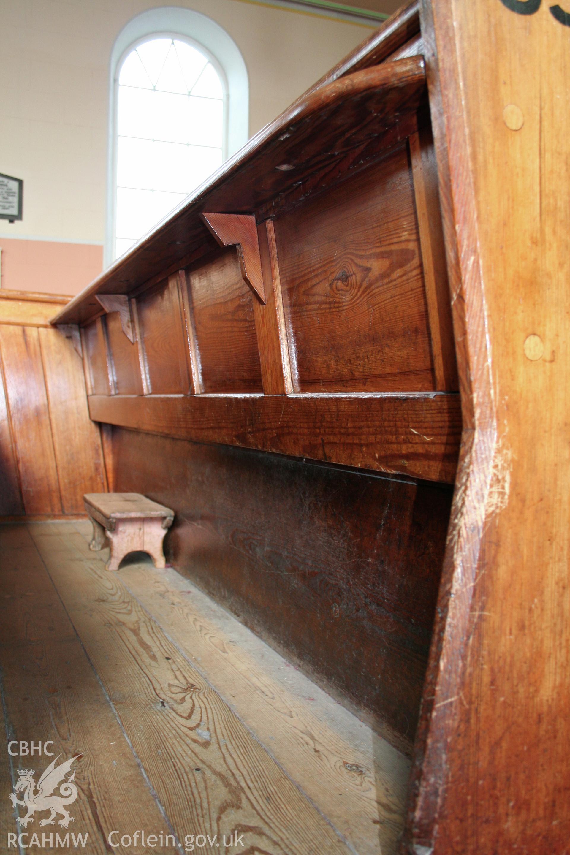 Detail of pew back