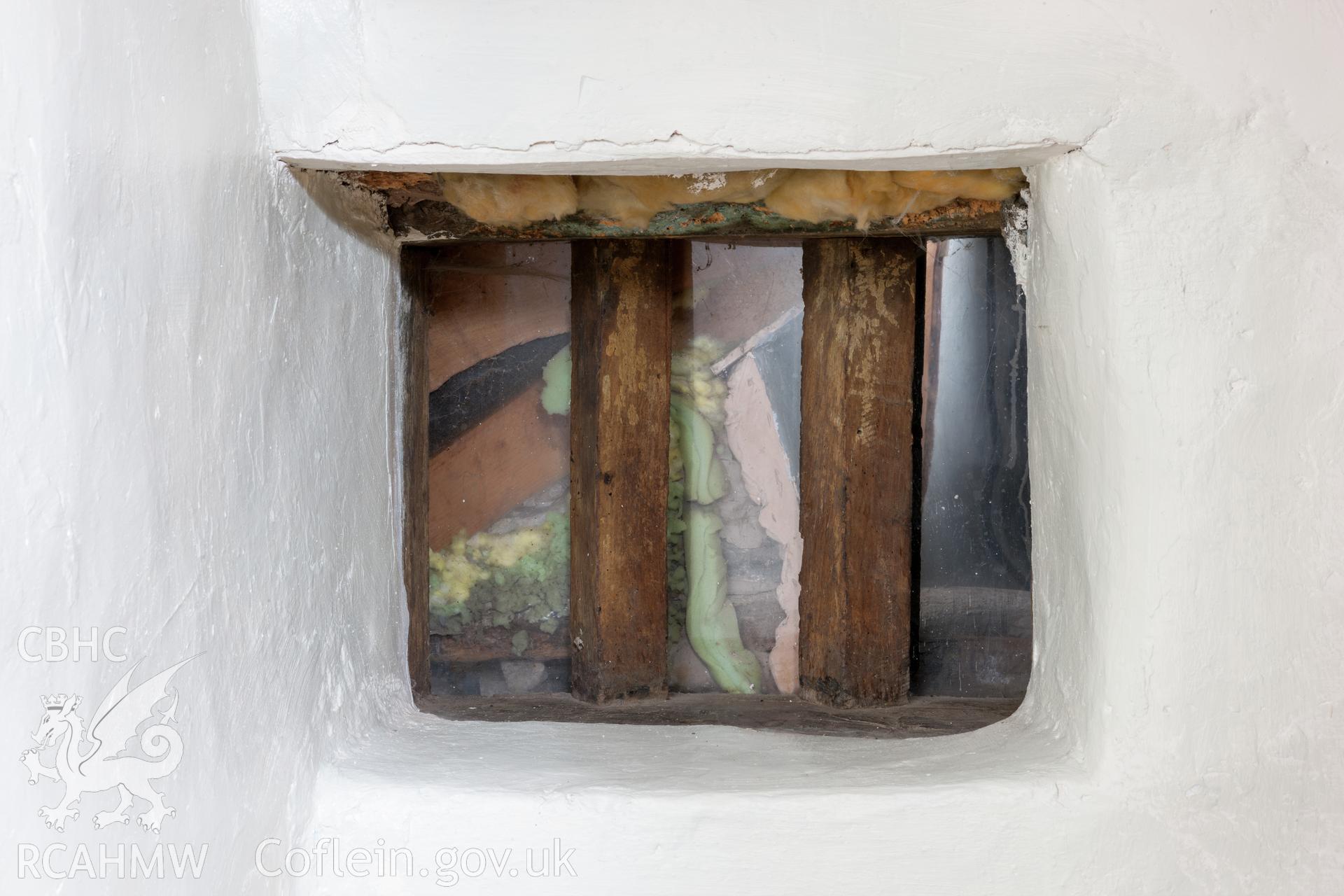 Window (part of longer window) in north wall of chamber over parlour