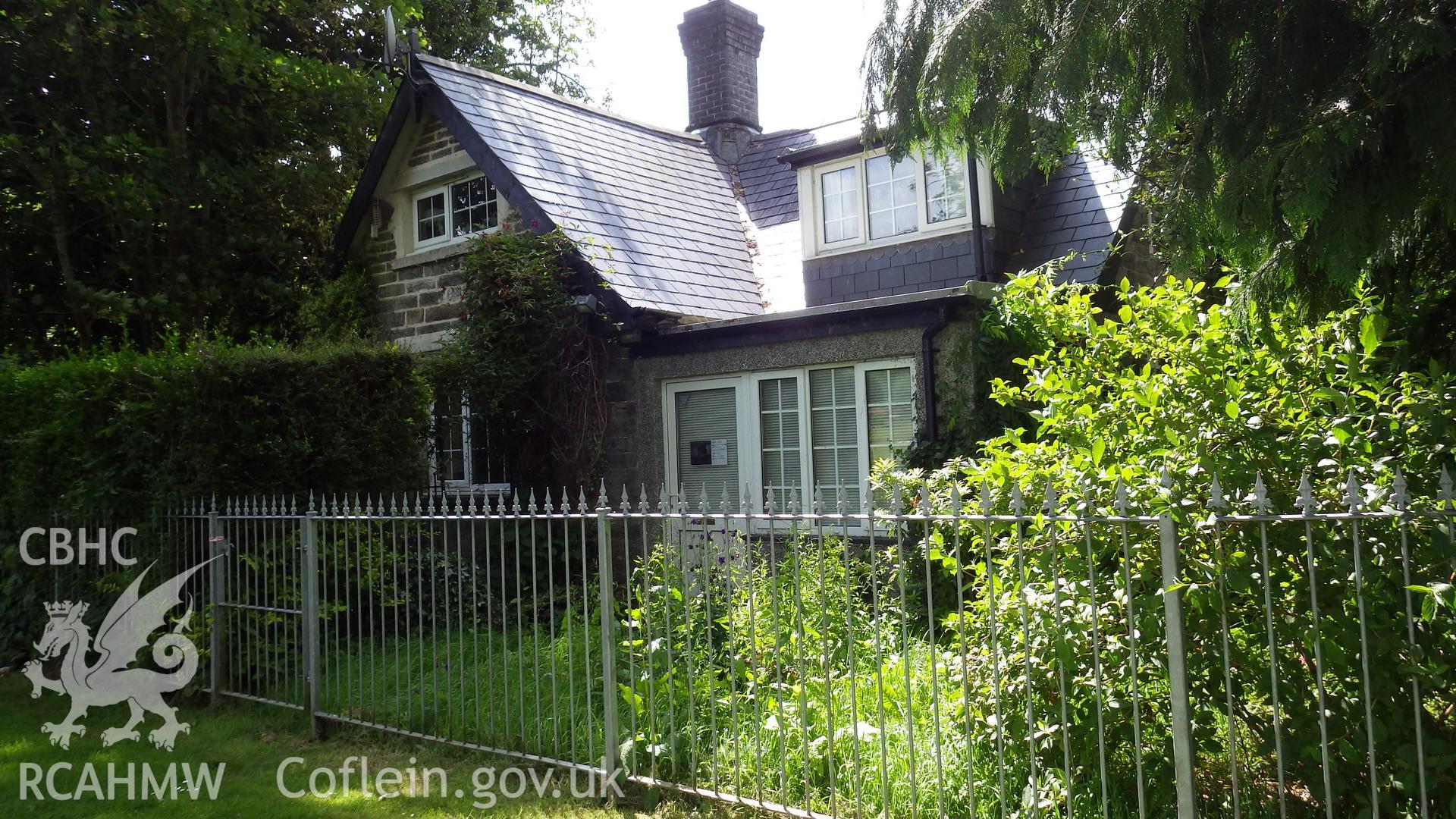 Exterior View of Norbury Lodge from the former drive to Y Plas