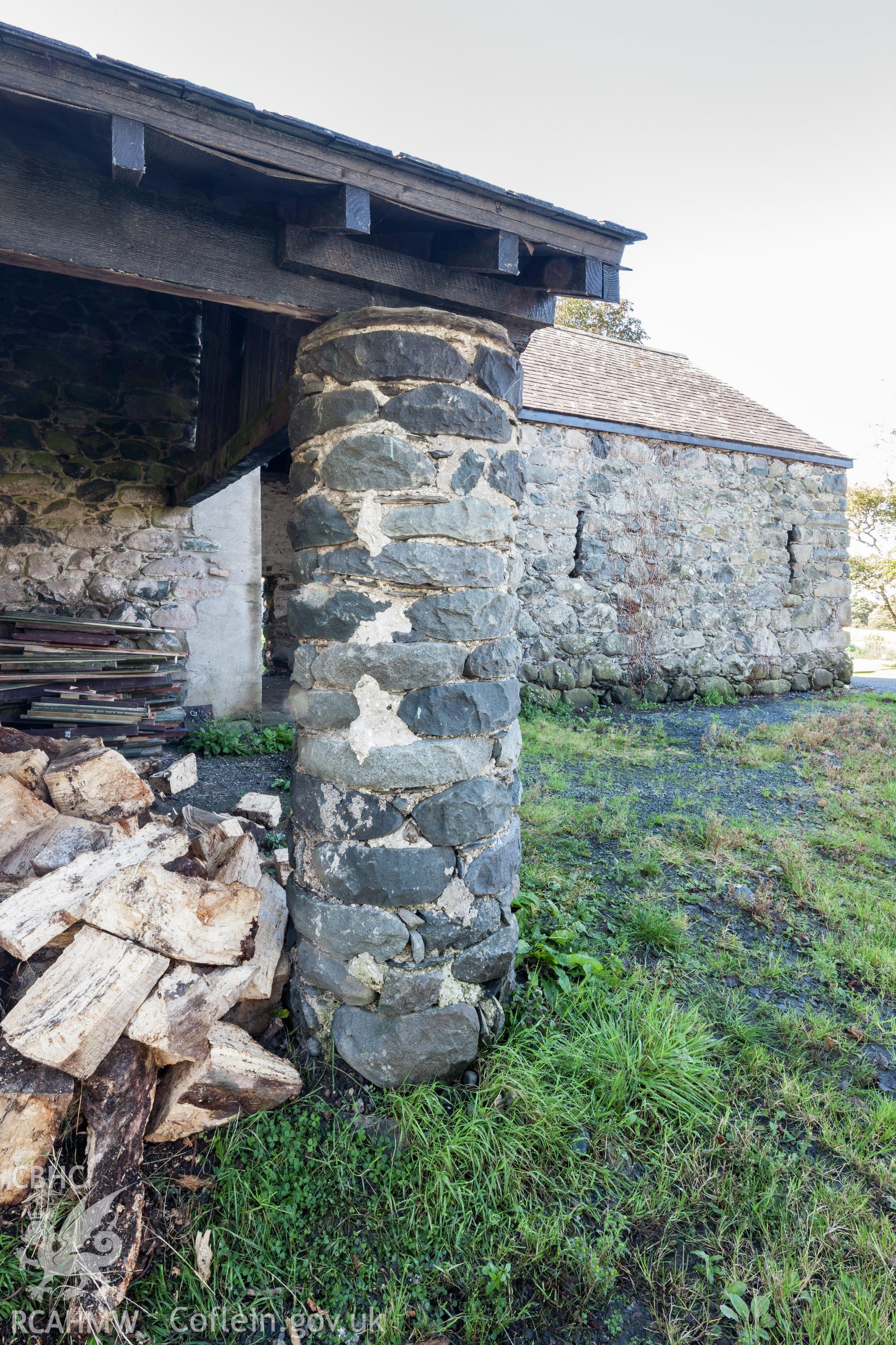 Detail of stone pillar