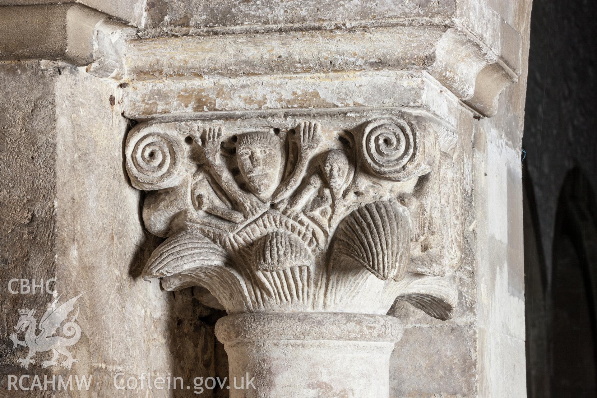 Detail of capital on decorative arch