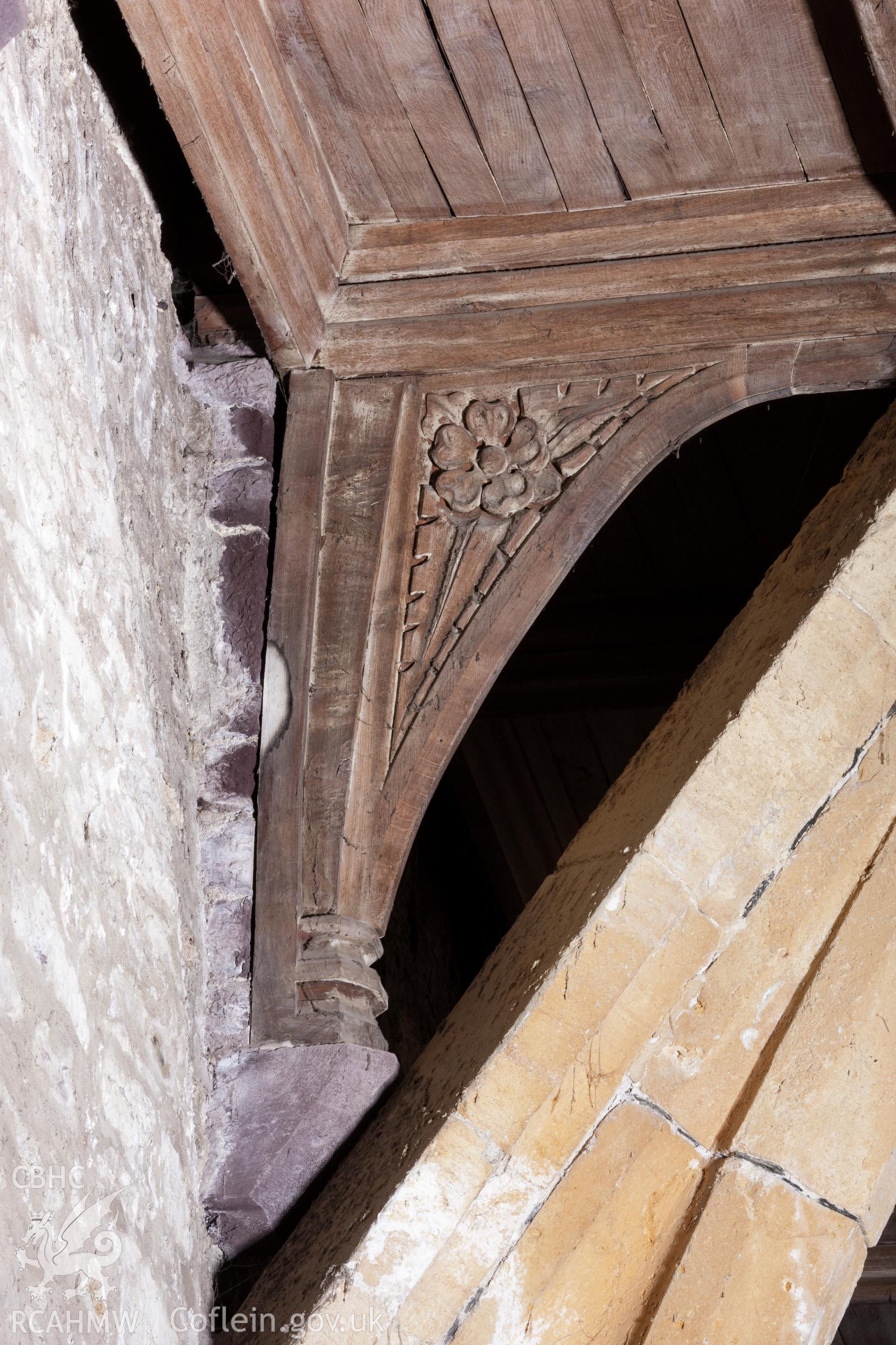 Spandrels in north aisle, west side....