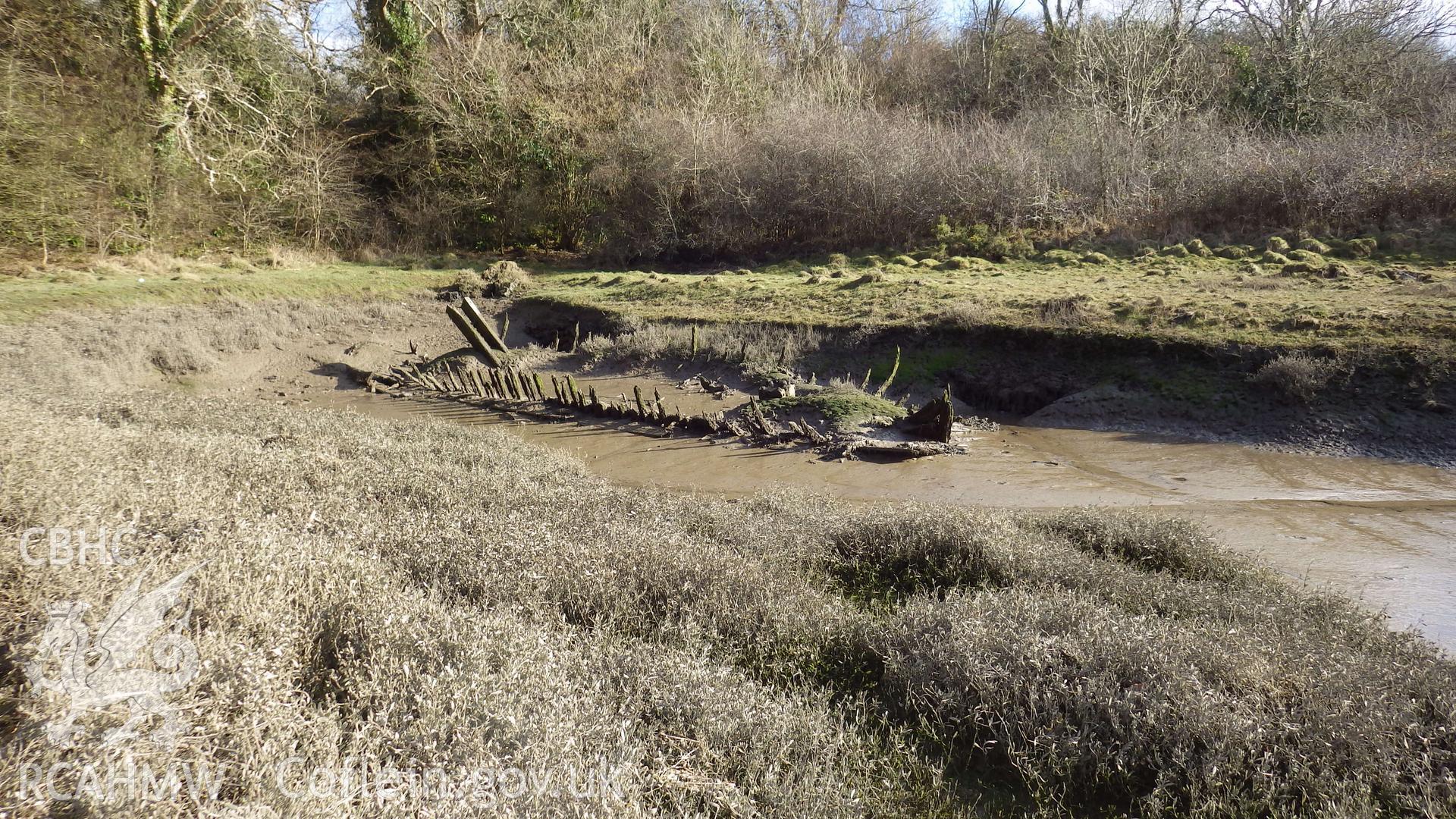 Hulk of BOY HARRY viewed from northwest showing stern and remains of 2cyl engine (?)